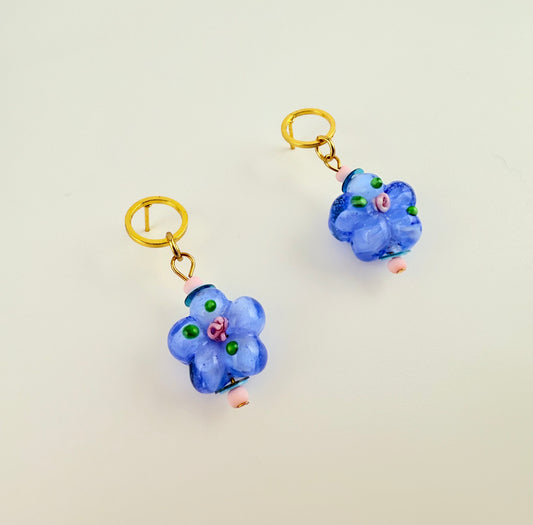 Bloom - Glass Flower Handcrafted Earrings