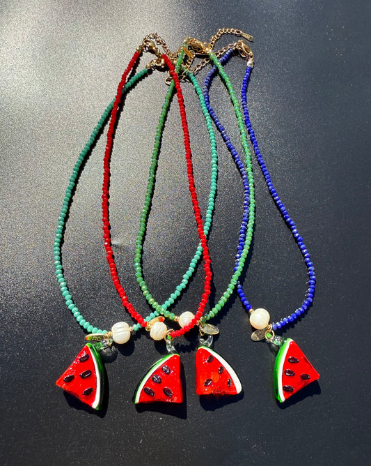 ¨BATIKH¨ Glass Beaded Necklace