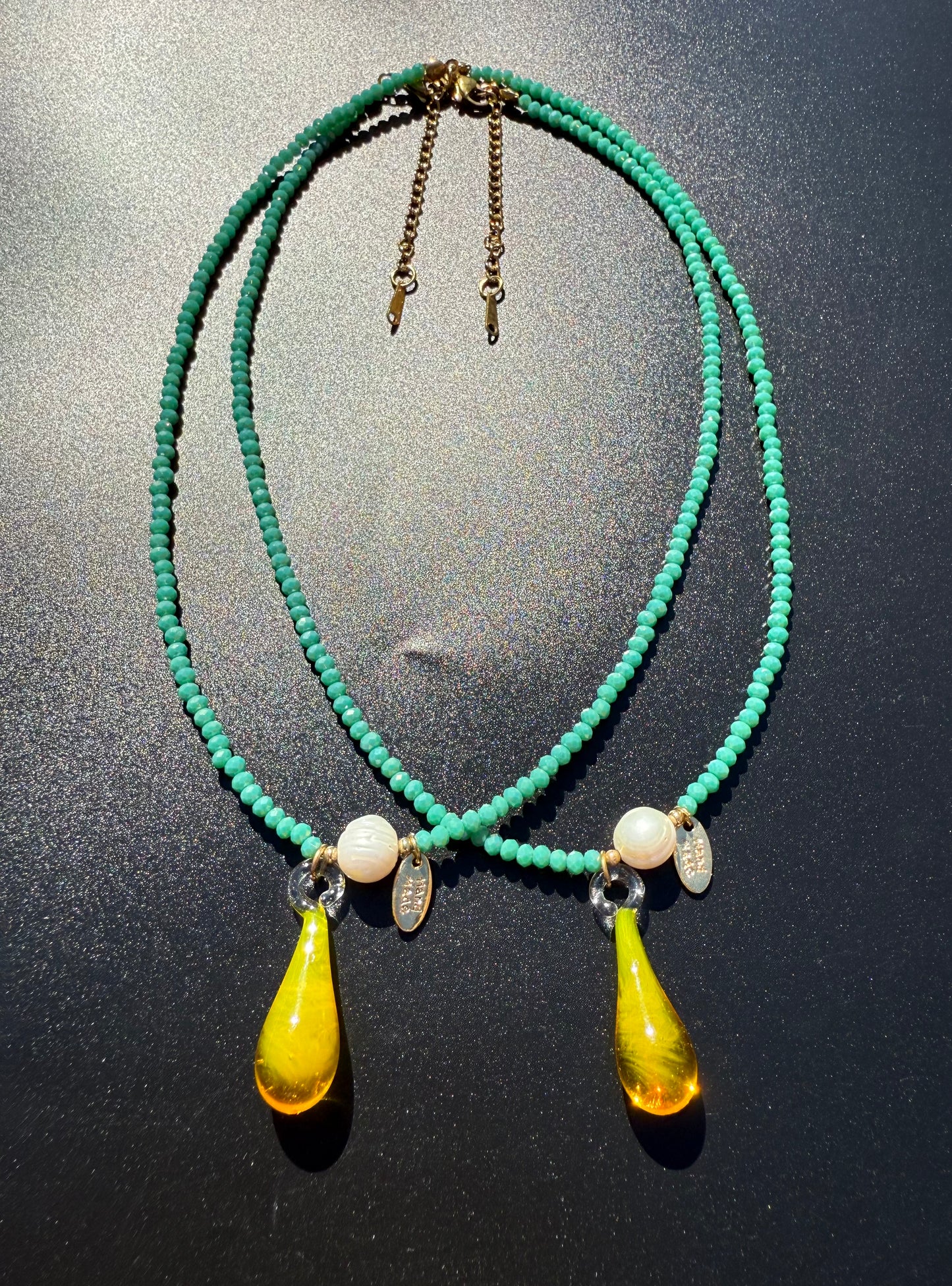 ¨UNICORN TEARS¨ BEADED NECKLACE