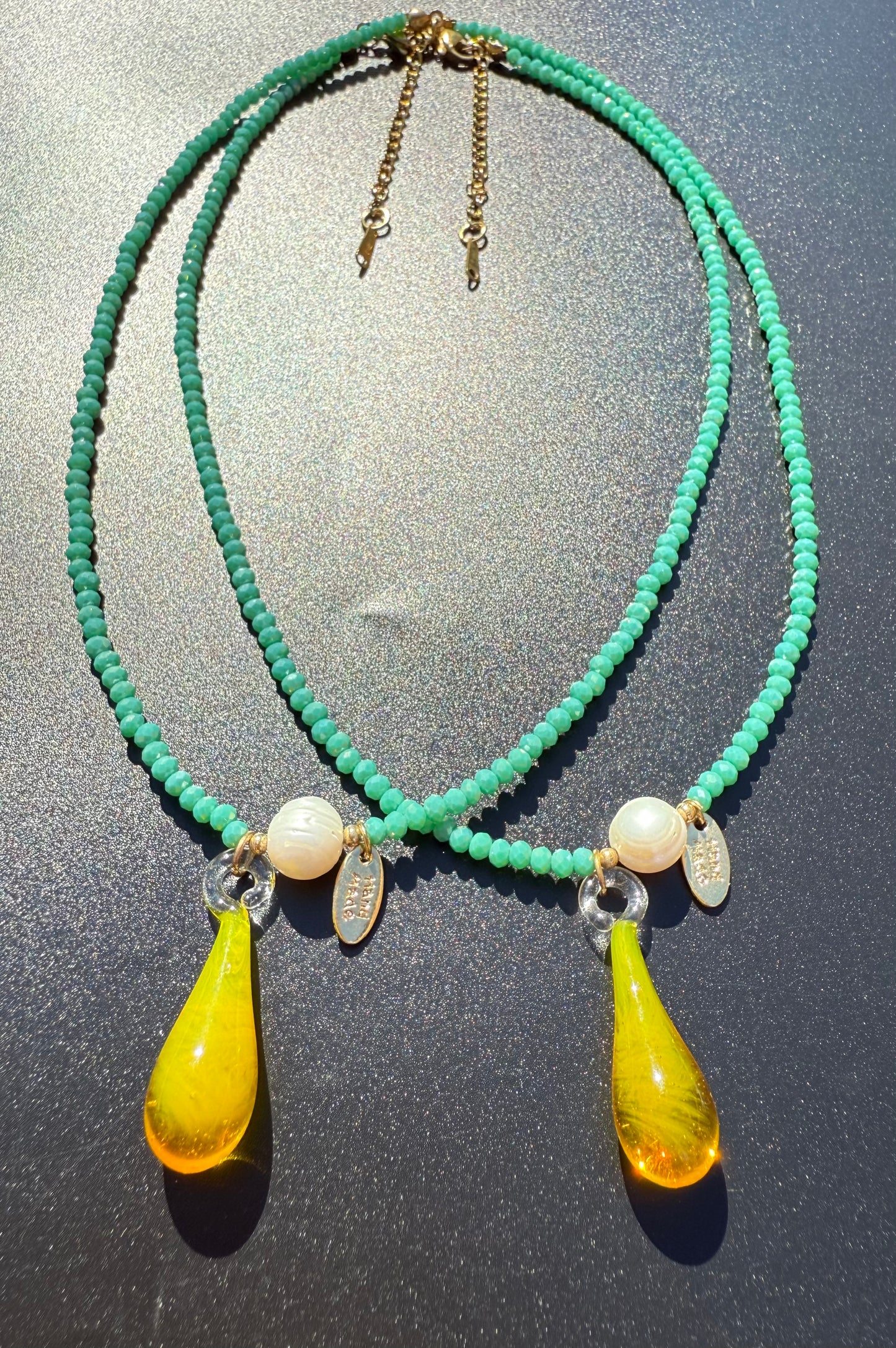 ¨UNICORN TEARS¨ BEADED NECKLACE