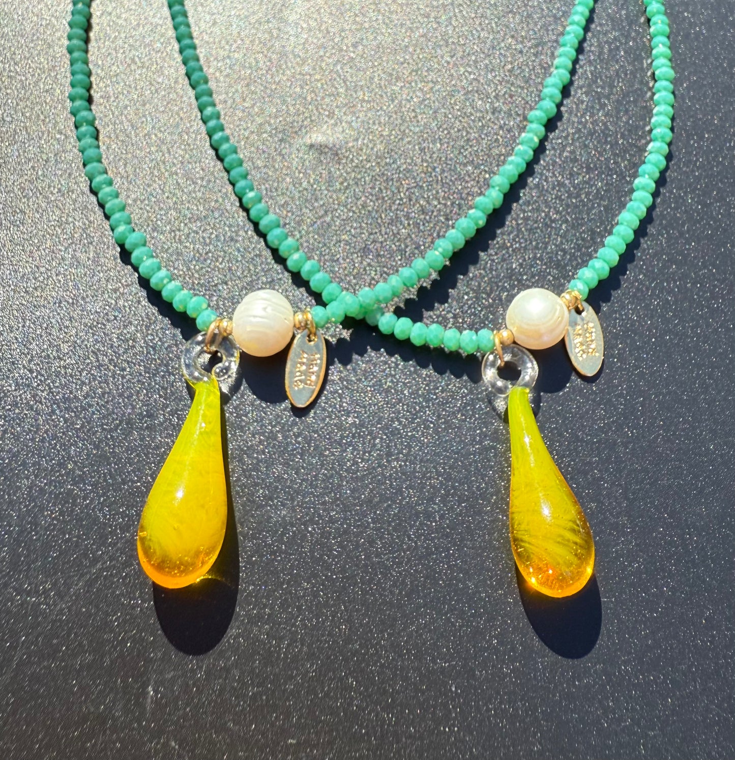 ¨UNICORN TEARS¨ BEADED NECKLACE