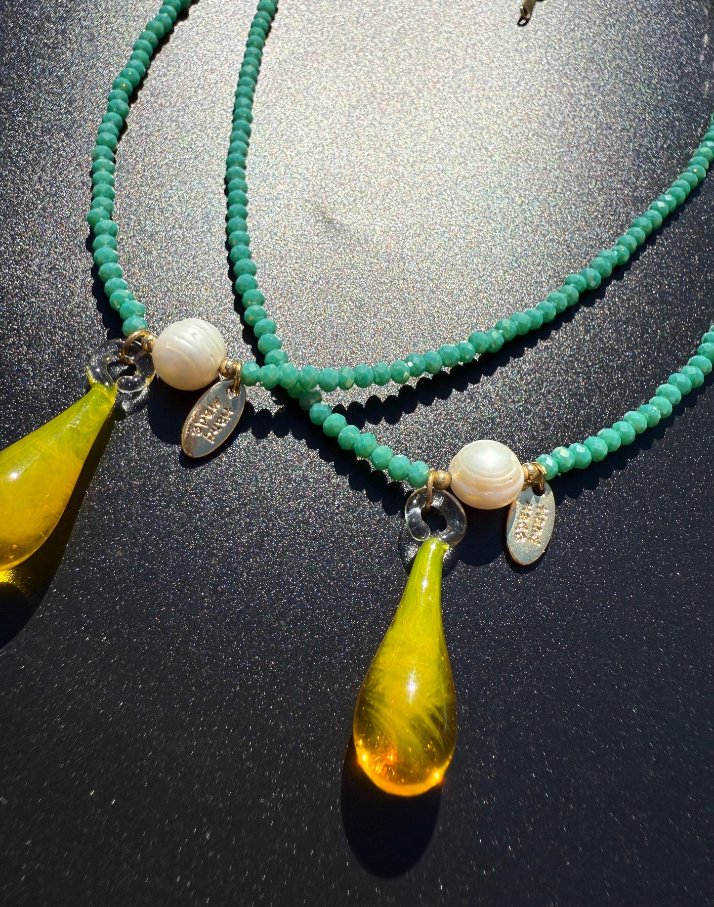 ¨UNICORN TEARS¨ BEADED NECKLACE