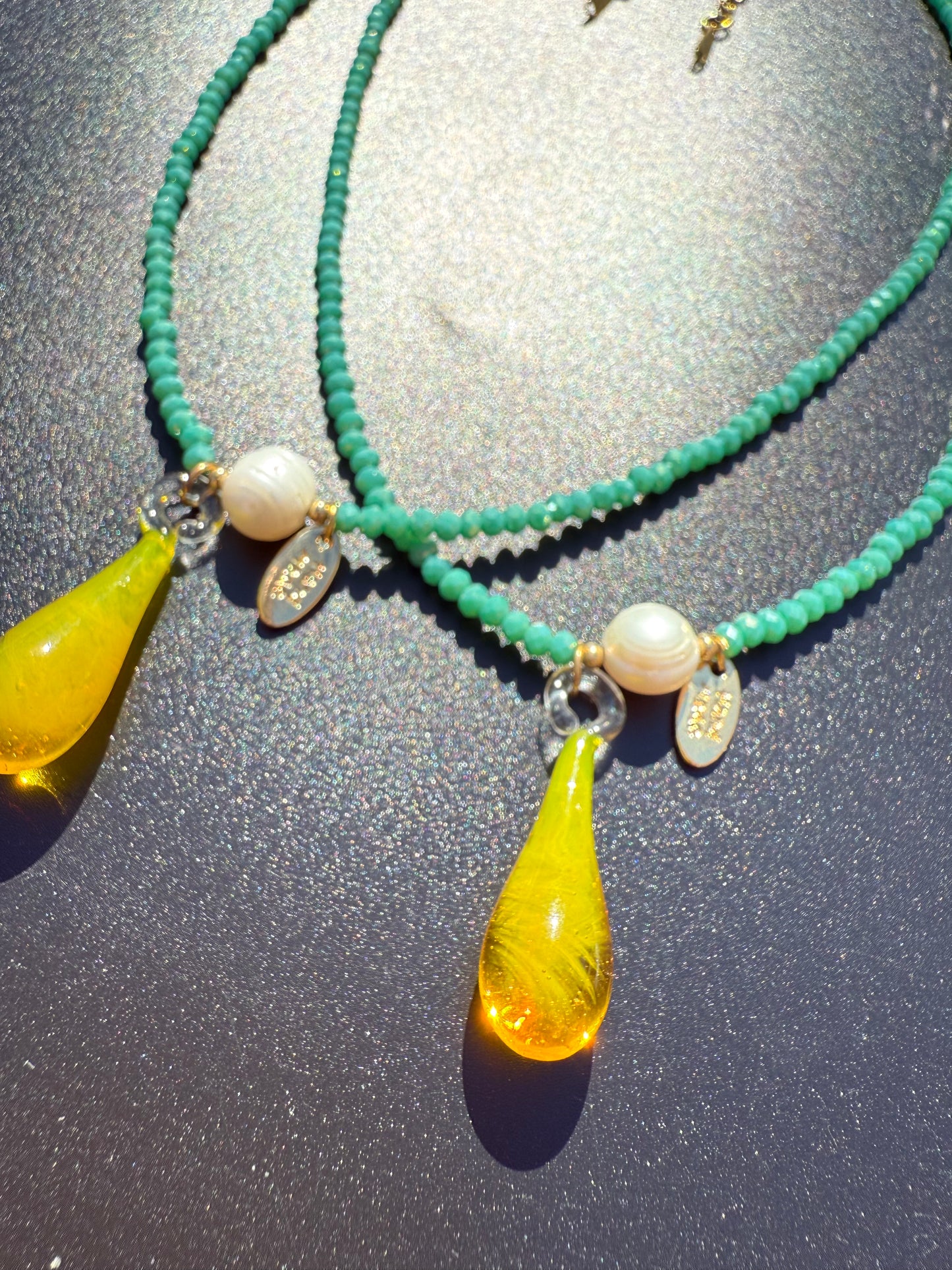 ¨UNICORN TEARS¨ BEADED NECKLACE