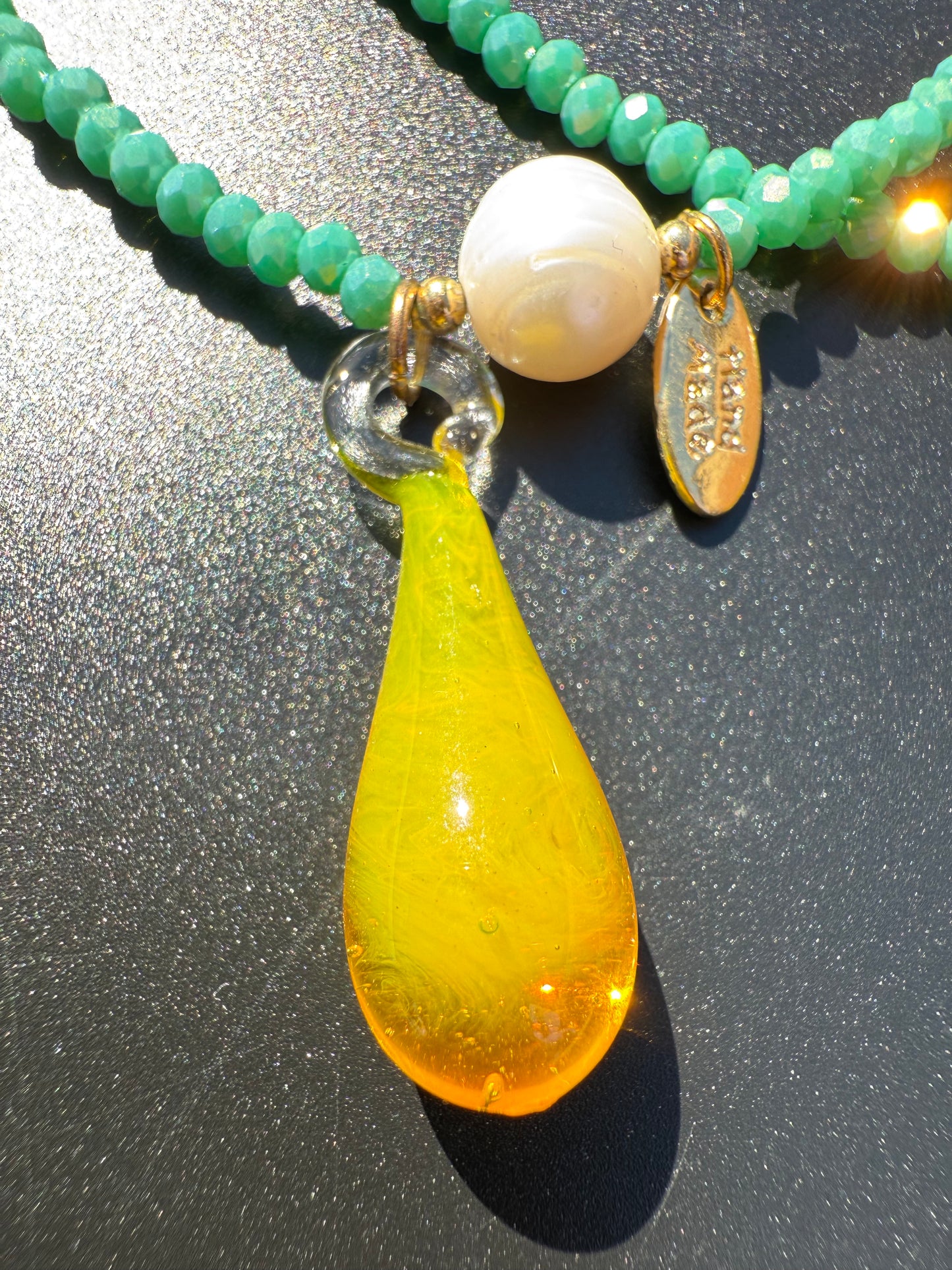 ¨UNICORN TEARS¨ BEADED NECKLACE