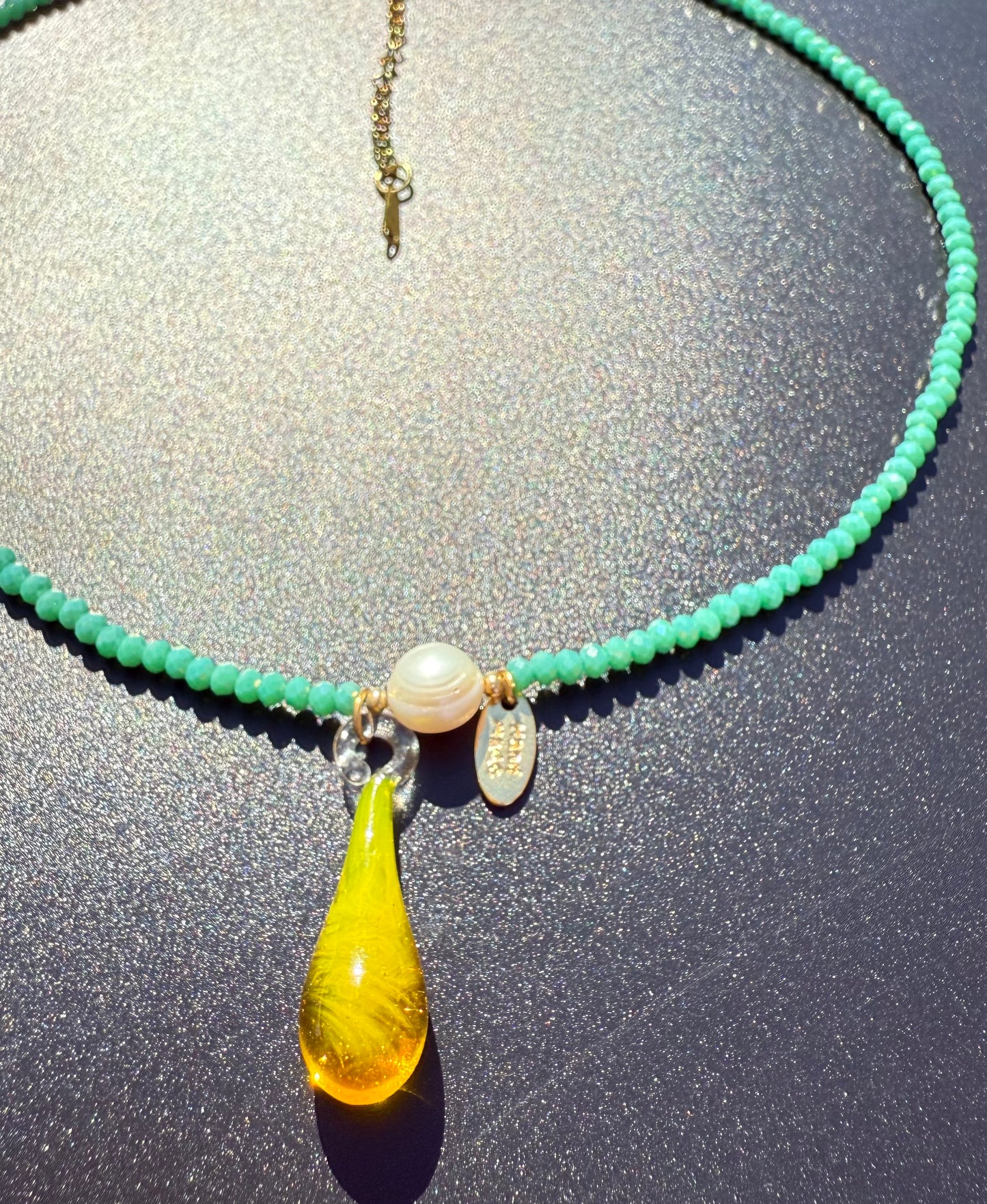 ¨UNICORN TEARS¨ BEADED NECKLACE