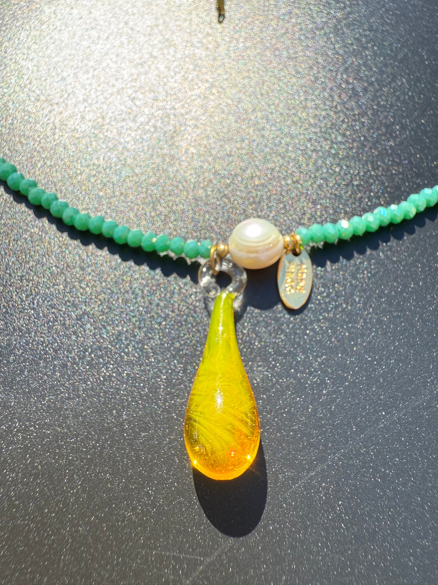 ¨UNICORN TEARS¨ BEADED NECKLACE