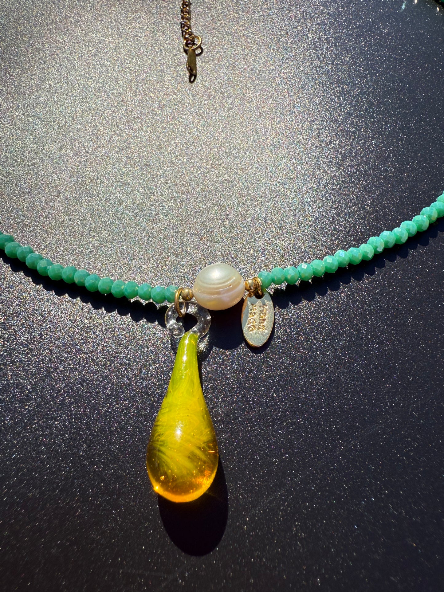 ¨UNICORN TEARS¨ BEADED NECKLACE