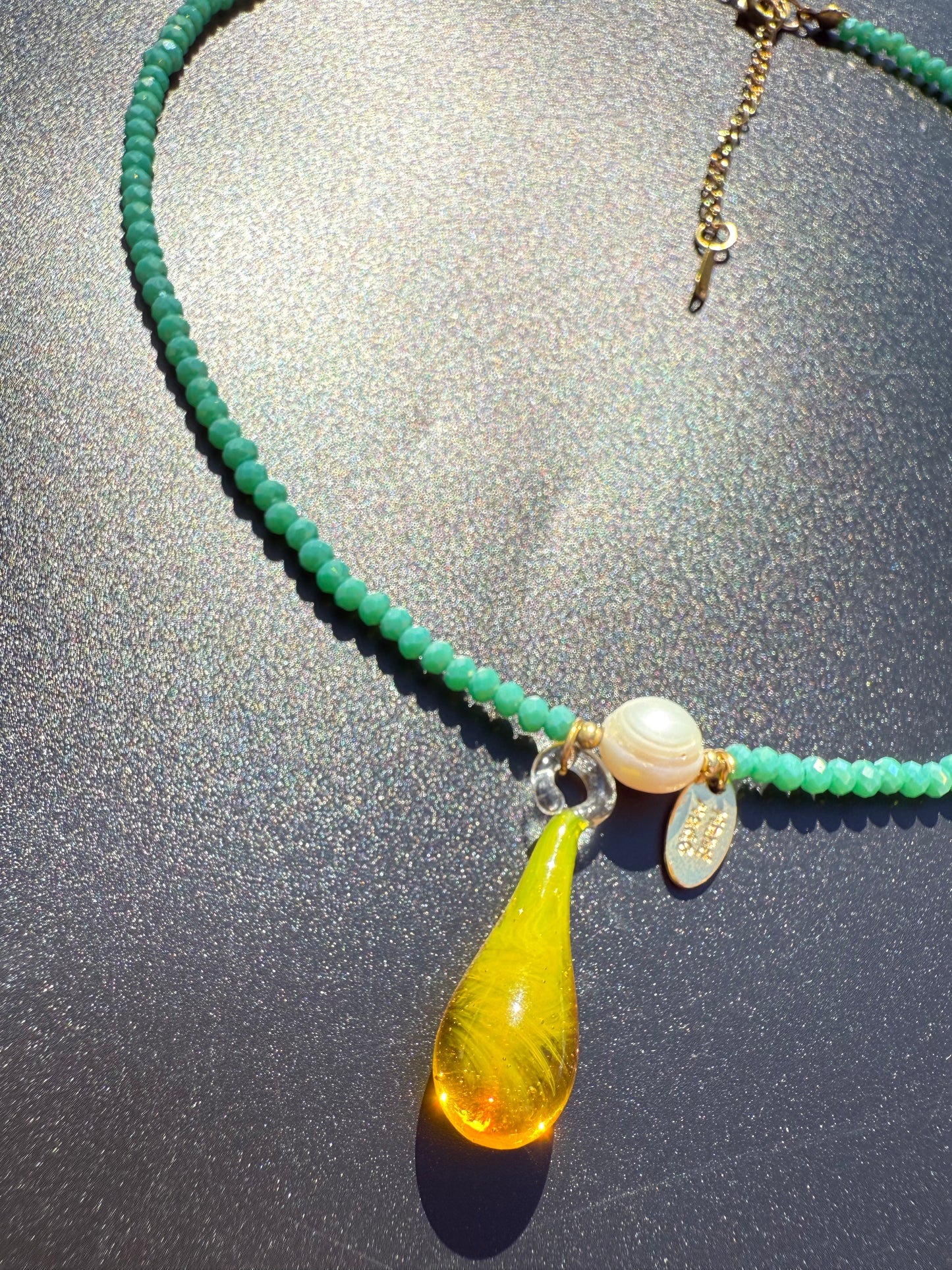 ¨UNICORN TEARS¨ BEADED NECKLACE