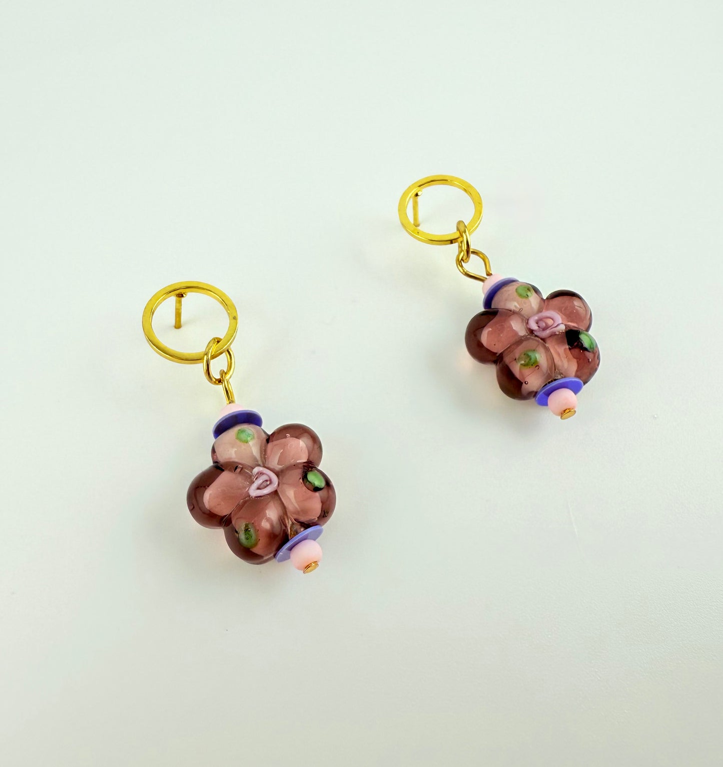 Bloom - Glass Flower Handcrafted Earrings