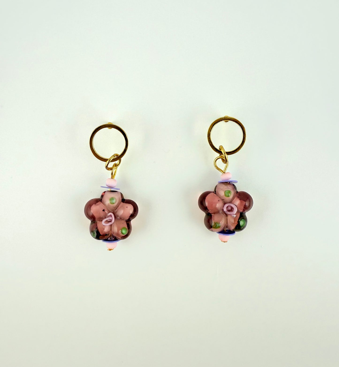 Bloom - Glass Flower Handcrafted Earrings