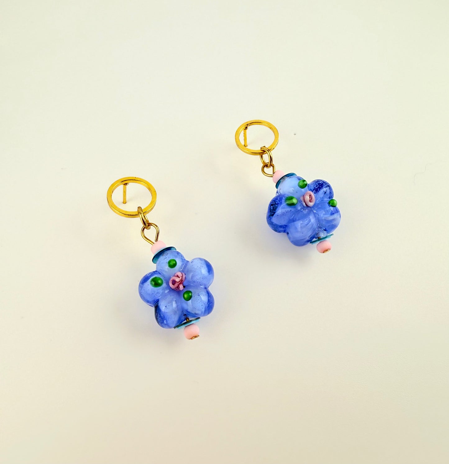 Bloom - Glass Flower Handcrafted Earrings