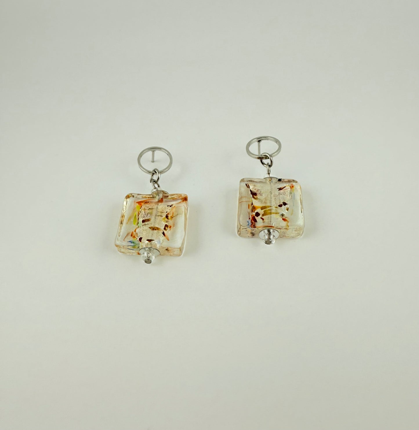 CHIARA · Little Square Glass Earrings