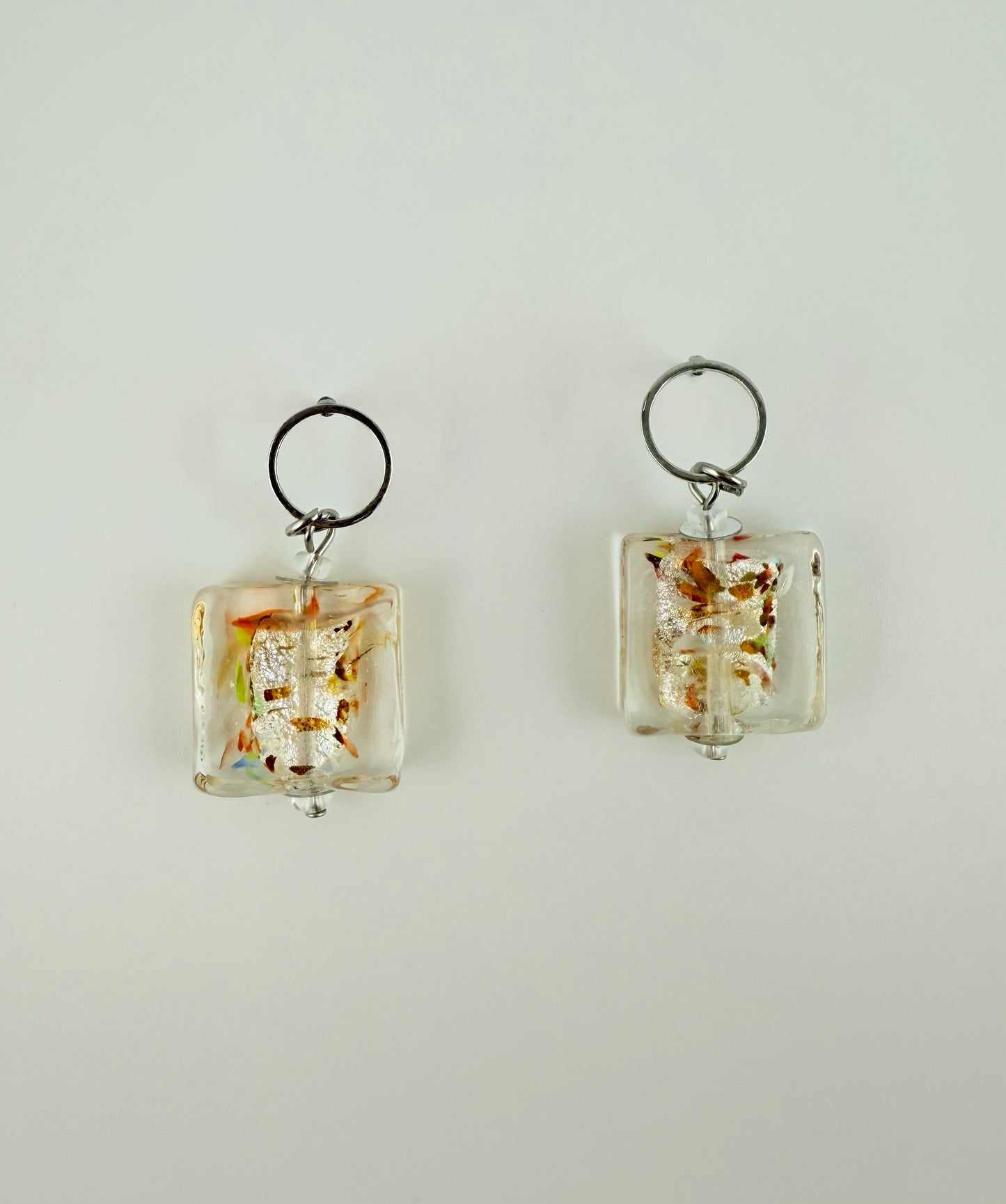 CHIARA · Little Square Glass Earrings