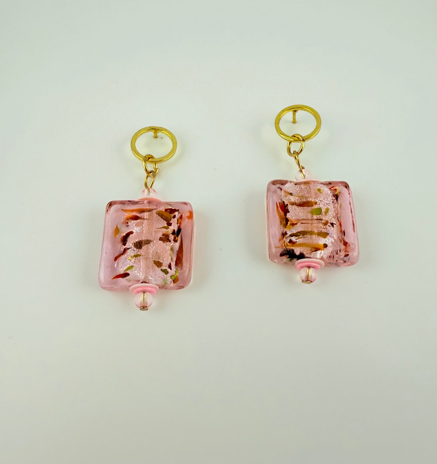 CHIARA · Little Square Glass Earrings