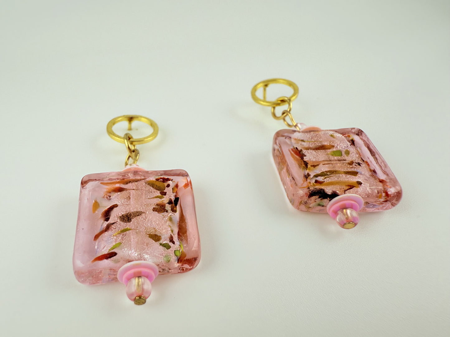 CHIARA · Little Square Glass Earrings