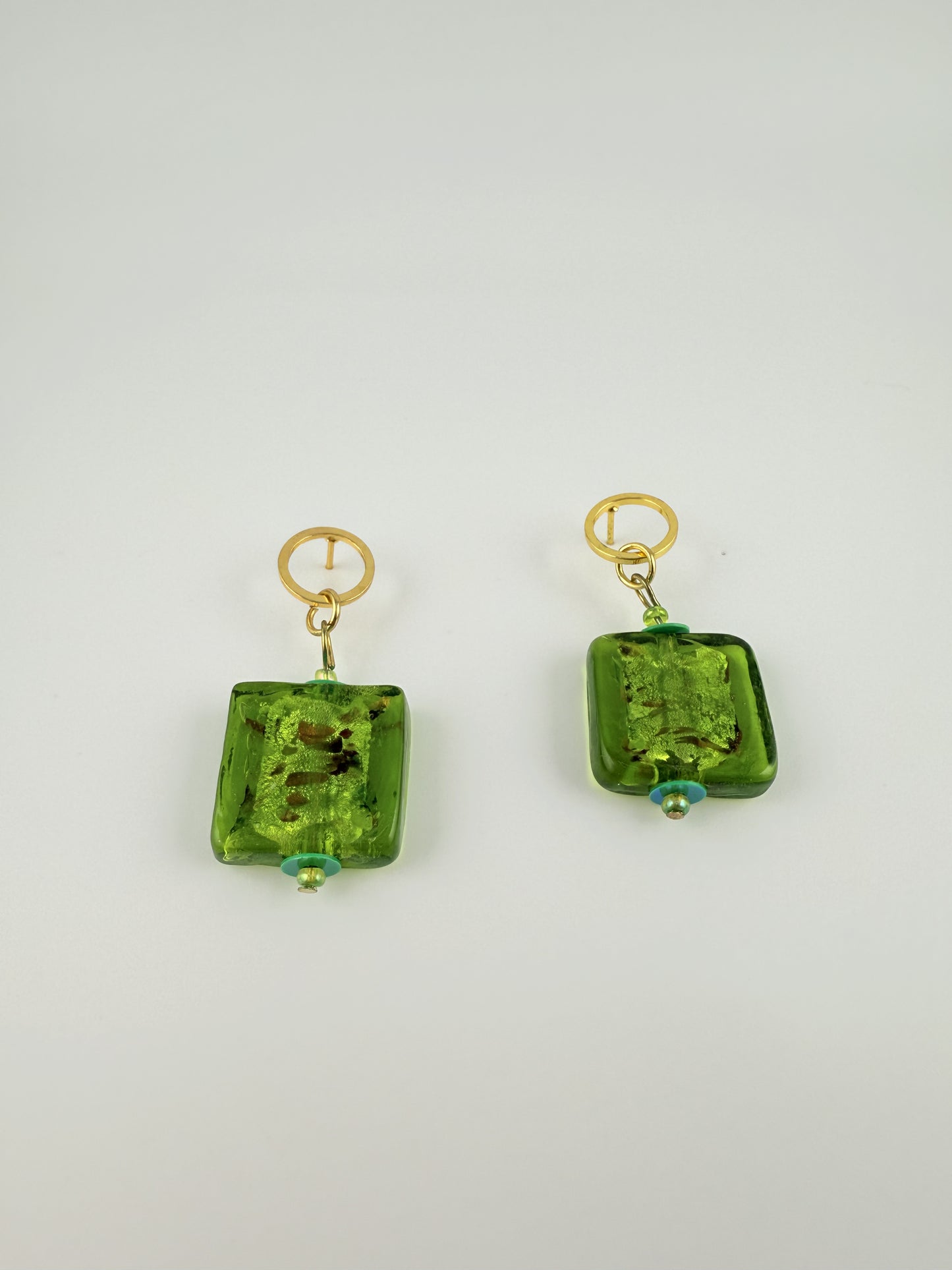 CHIARA · Little Square Glass Earrings