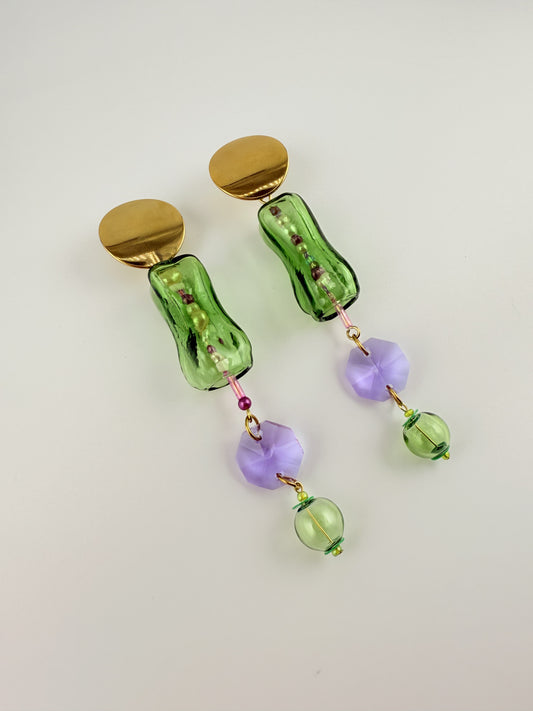 KALI · Wearable Art Glass Earrings