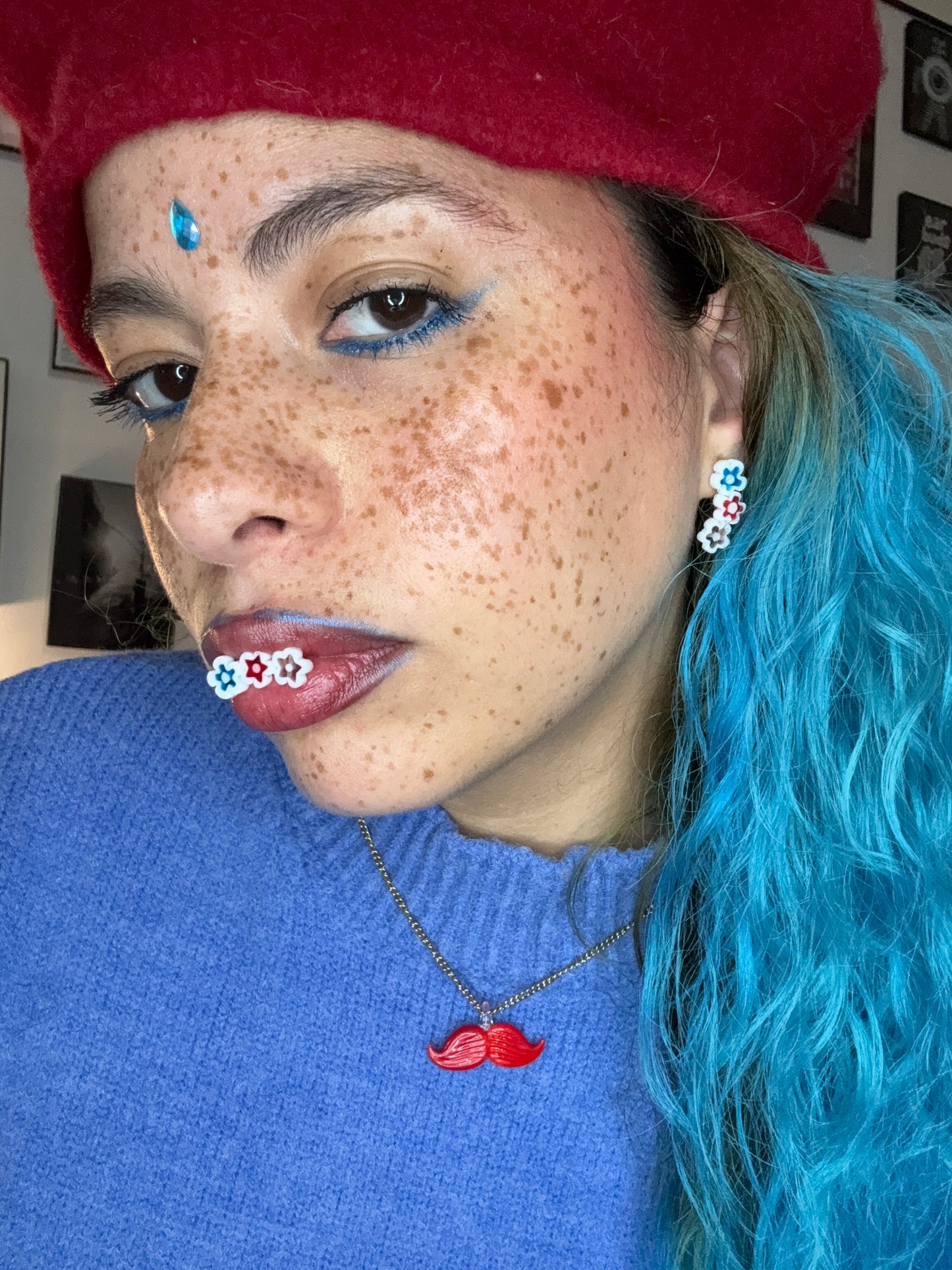 Bloom Trio Glass Flower Earrings