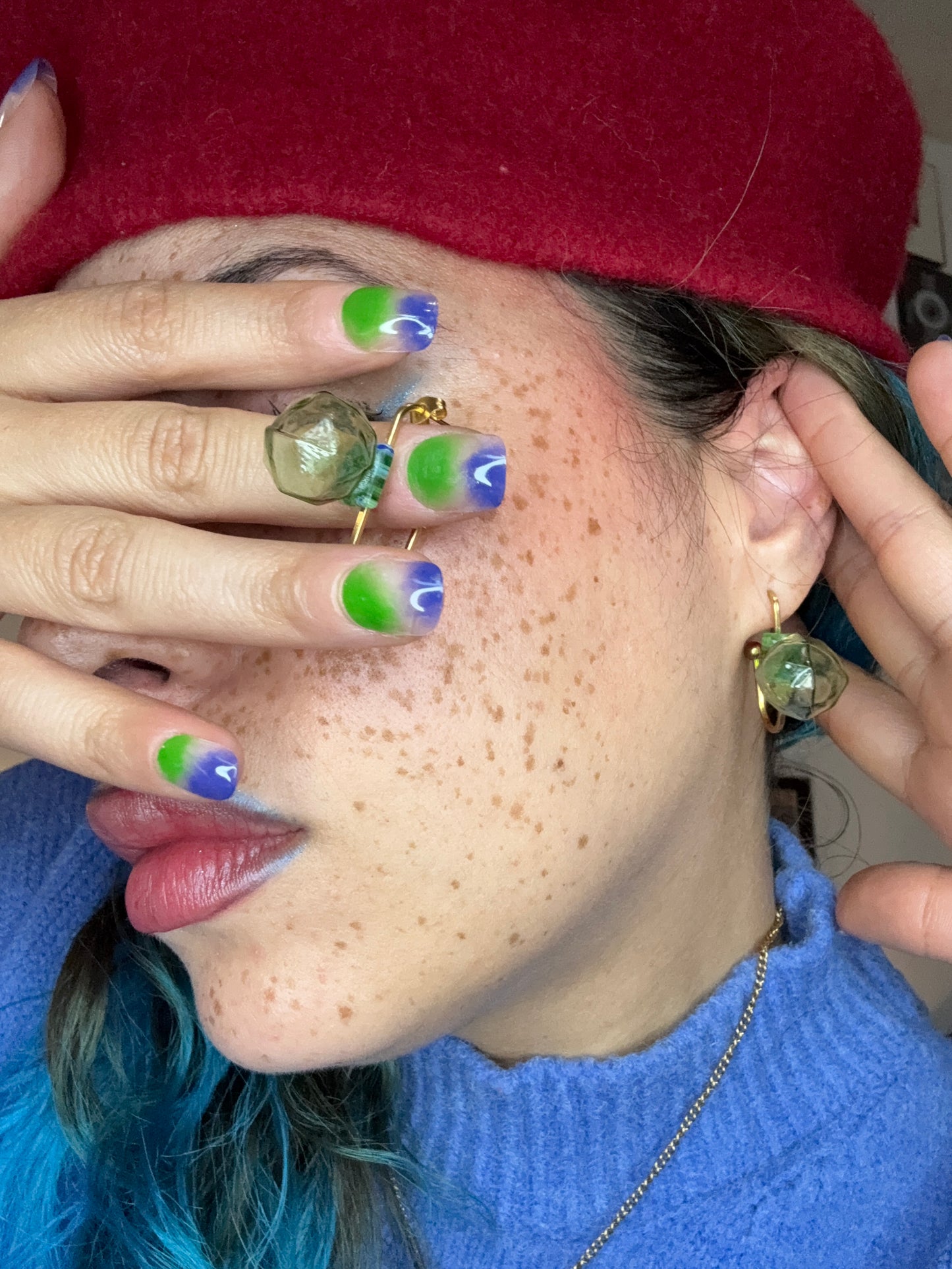 Genova Octagon Glass Earrings