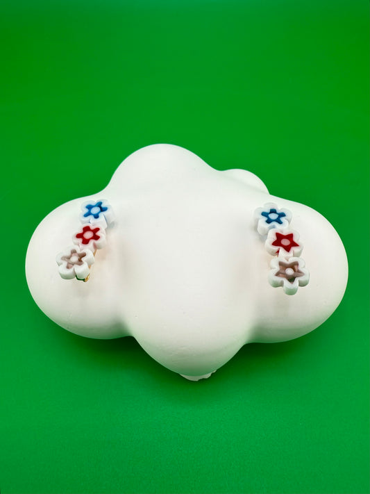 Bloom Trio Glass Flower Earrings