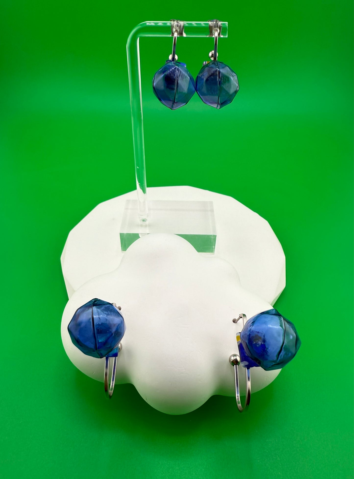 Genova Octagon Glass Earrings