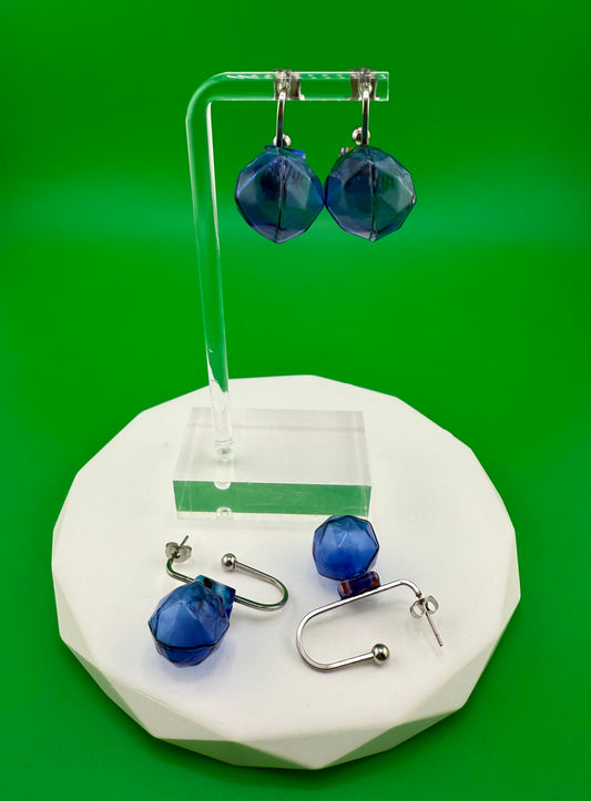 Genova Octagon Glass Earrings