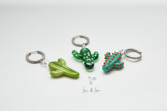 “MON PETIT CACTUS” SINGLE EARRINGS