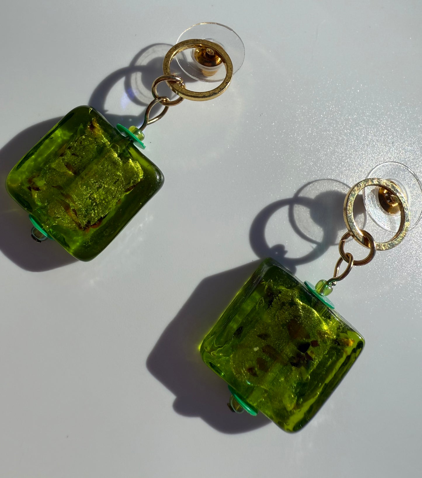 CHIARA · Little Square Glass Earrings