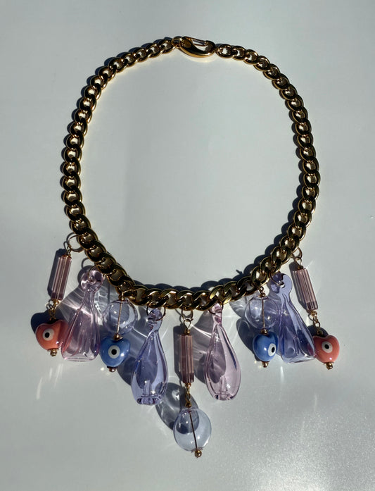 ¨CARANTON¨ Glass and Ceramic Necklace
