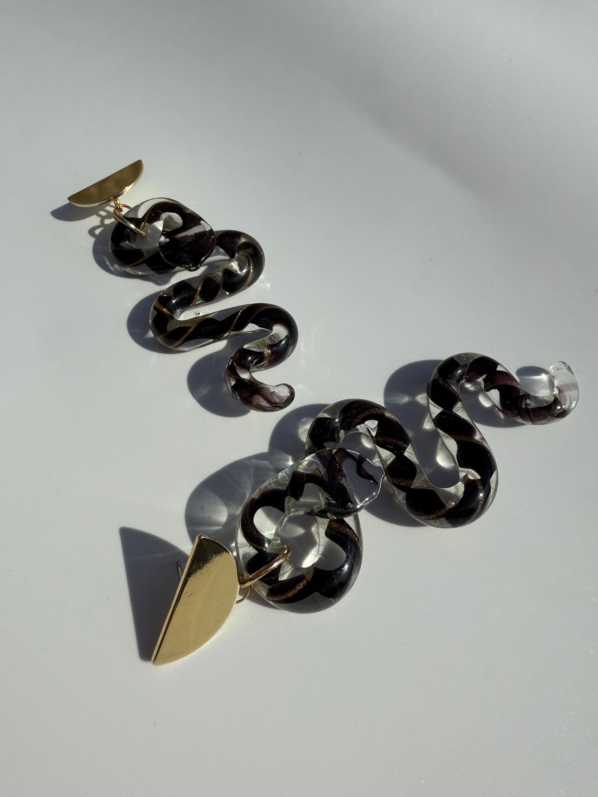 ¨MANASA¨ - Snake Glass Earrings