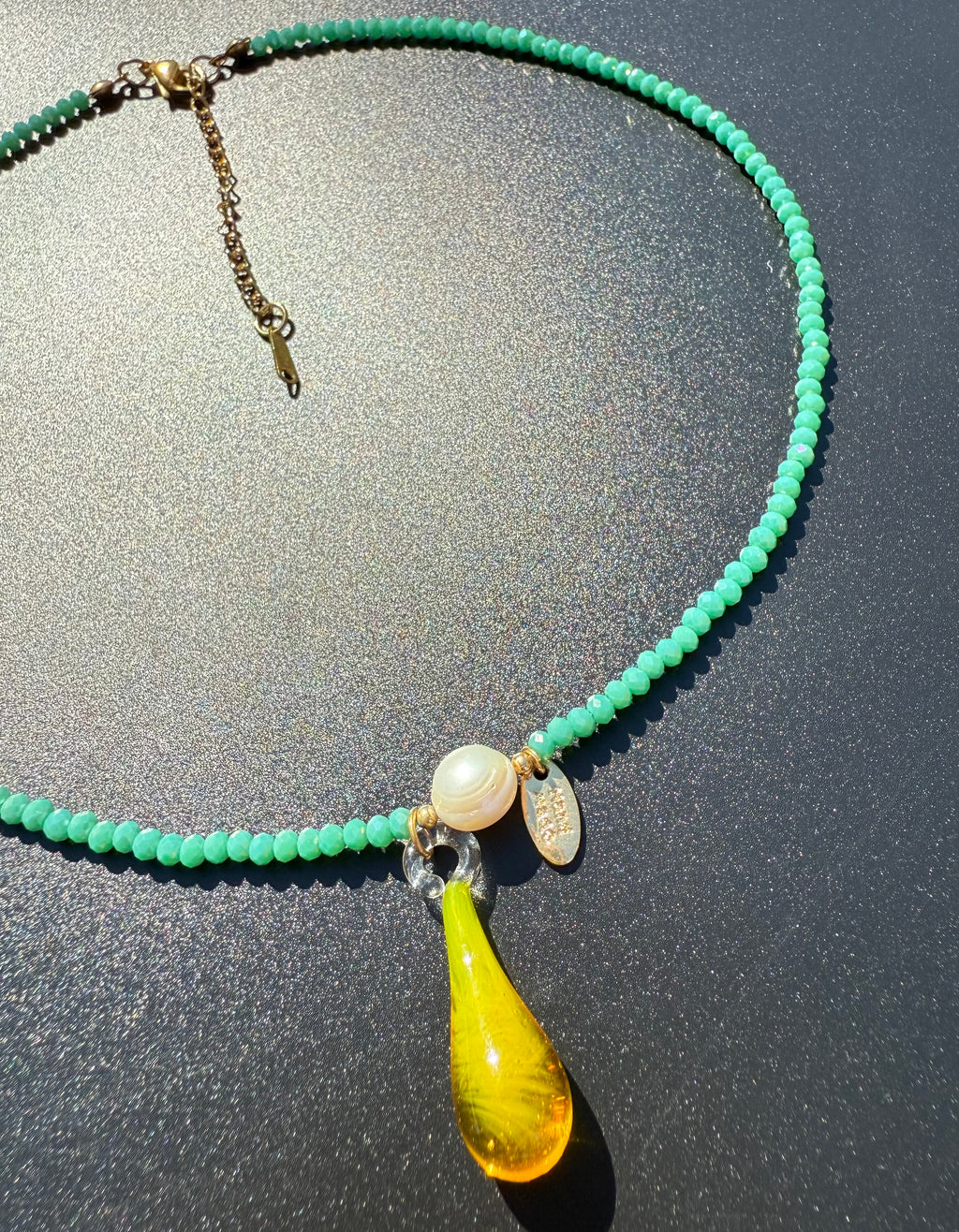 ¨UNICORN TEARS¨ BEADED NECKLACE