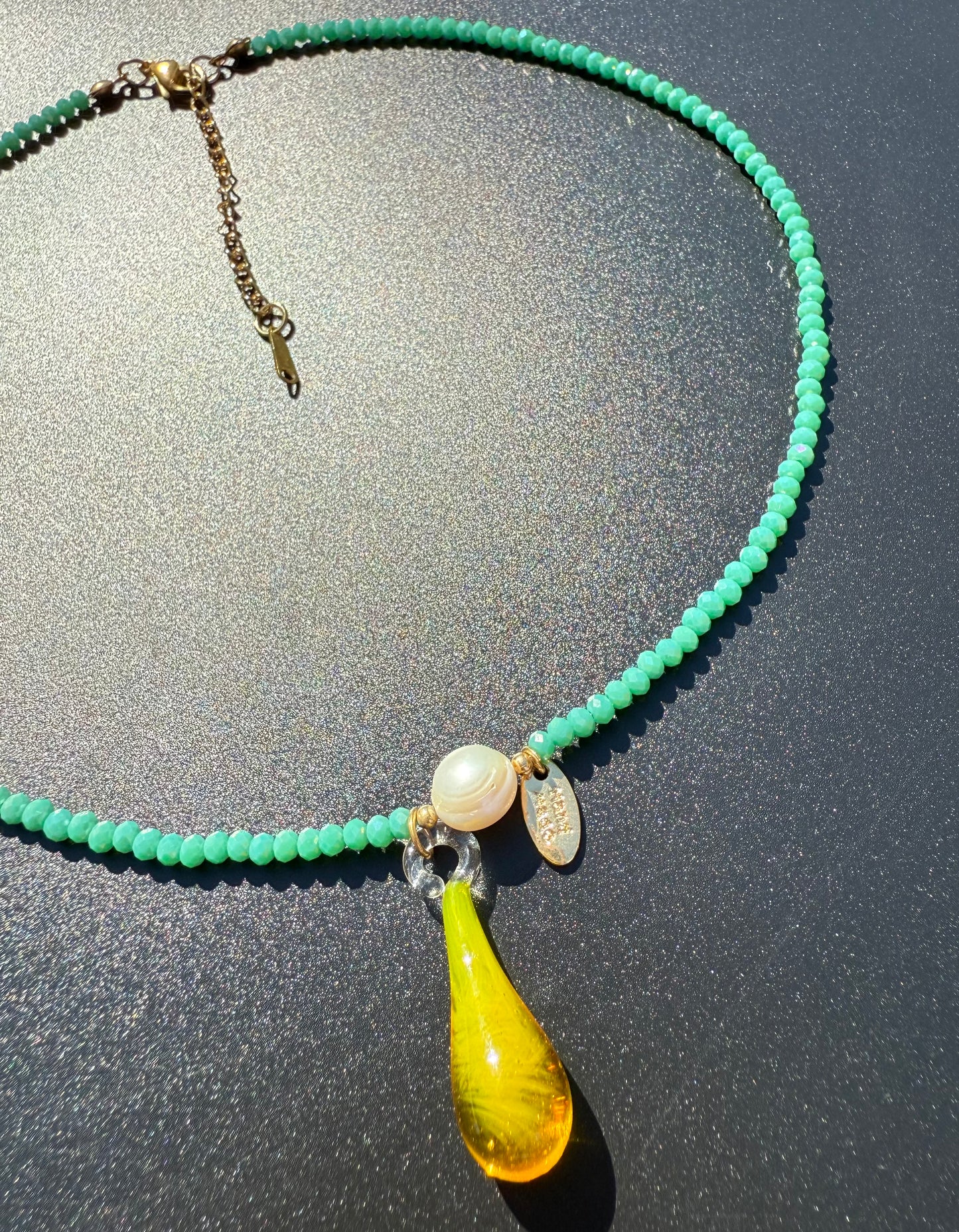 ¨UNICORN TEARS¨ BEADED NECKLACE