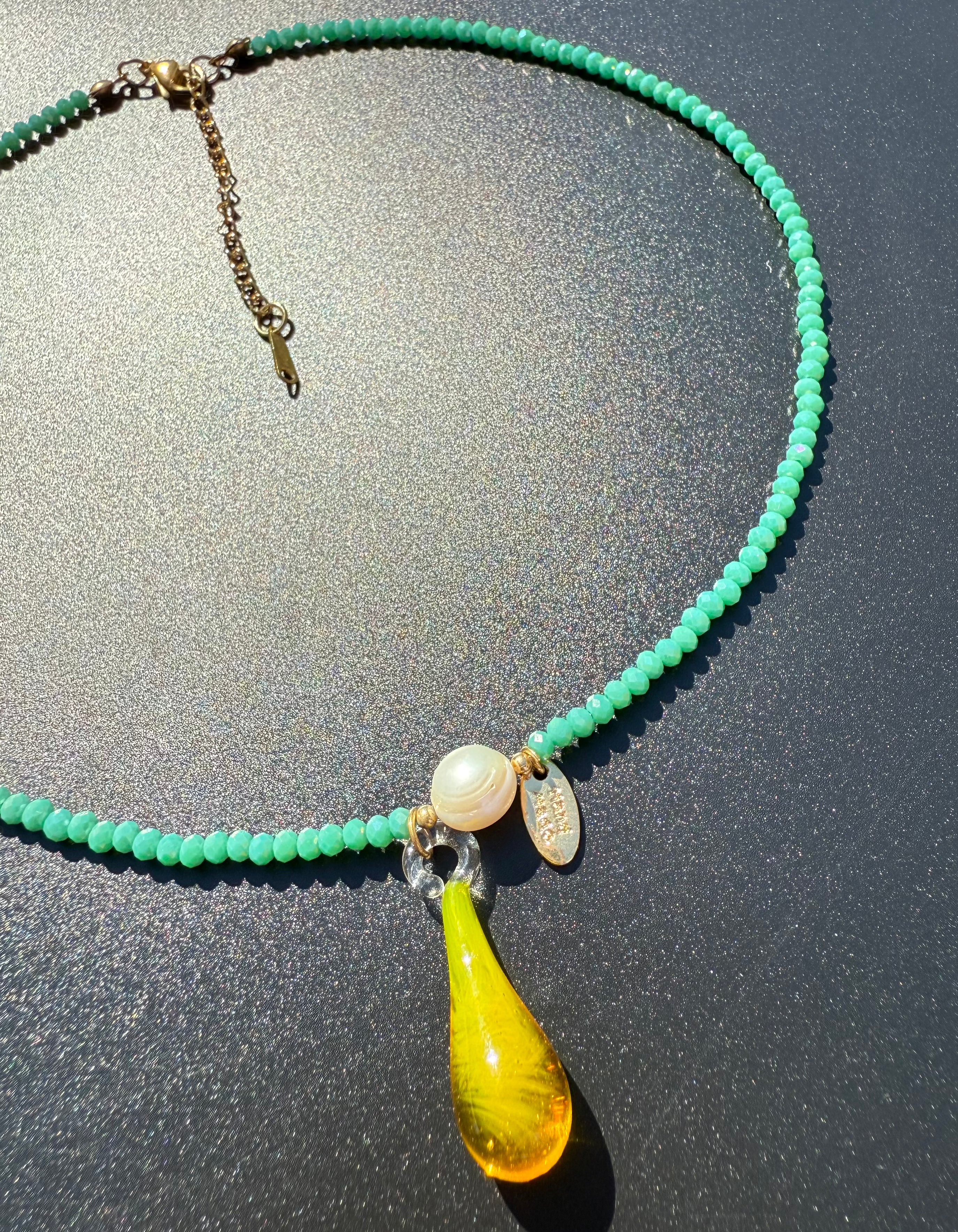 ¨UNICORN TEARS¨ BEADED NECKLACE
