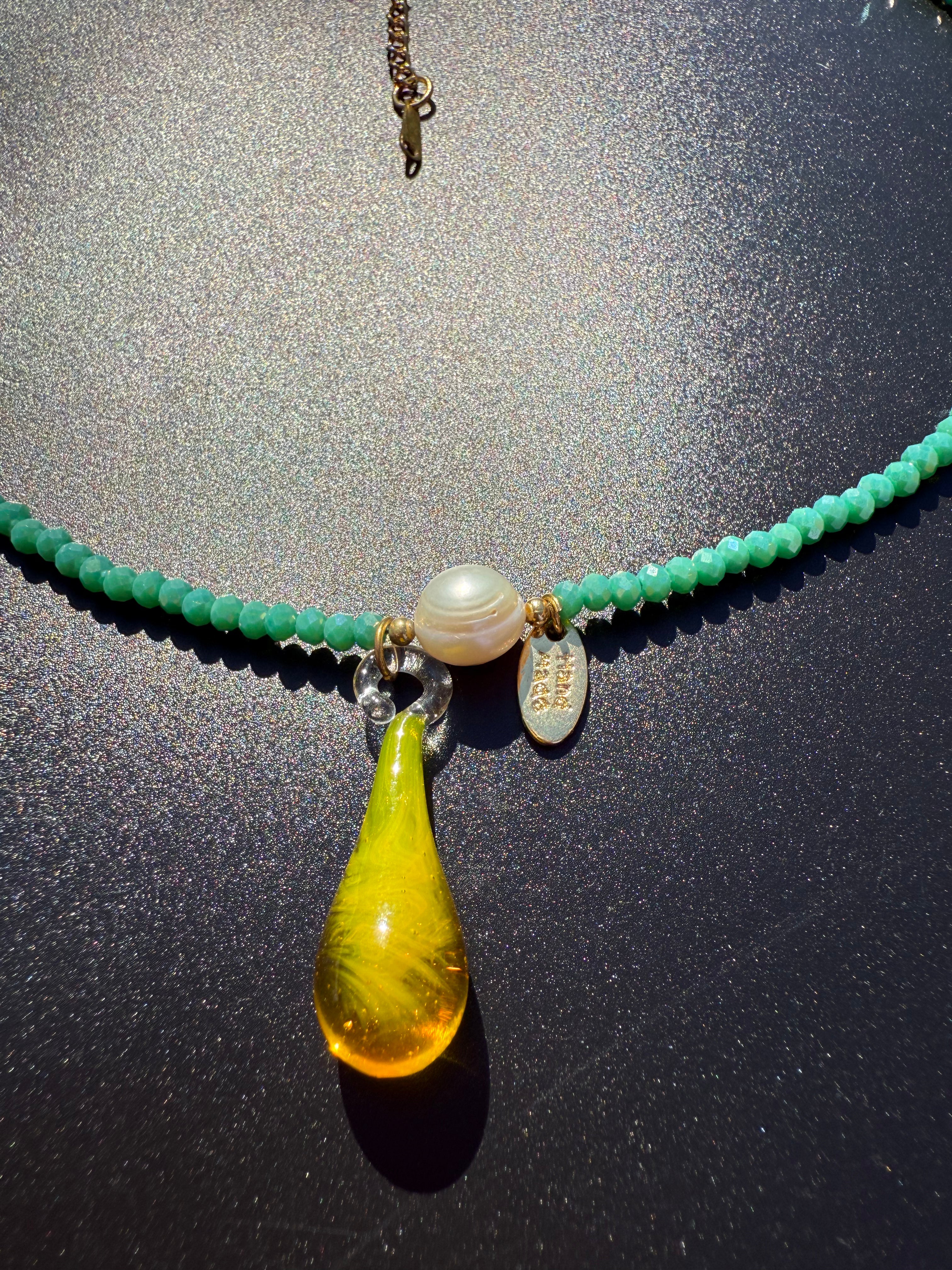¨UNICORN TEARS¨ BEADED NECKLACE