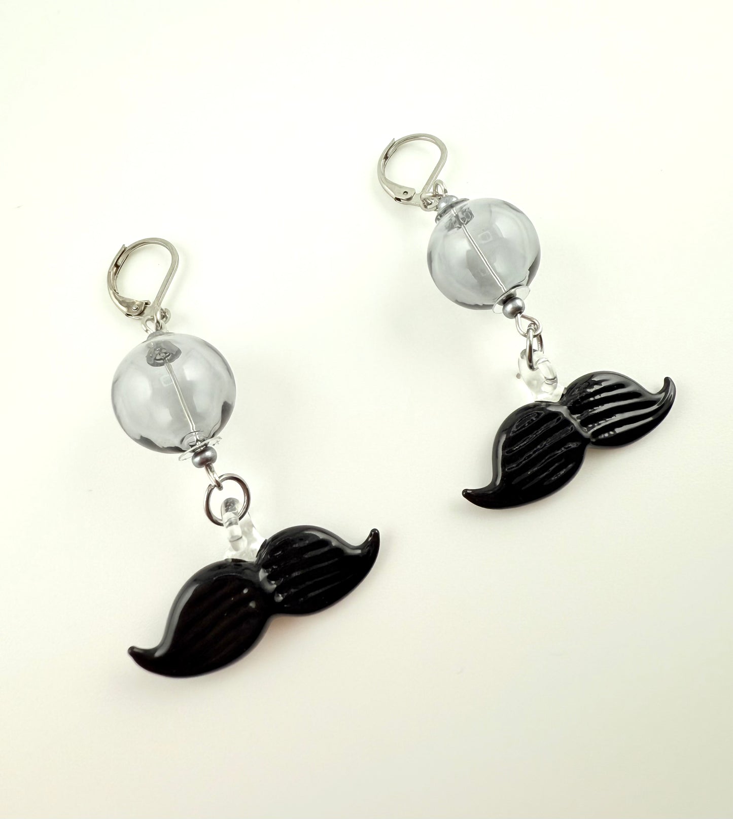 Mustache Earrings