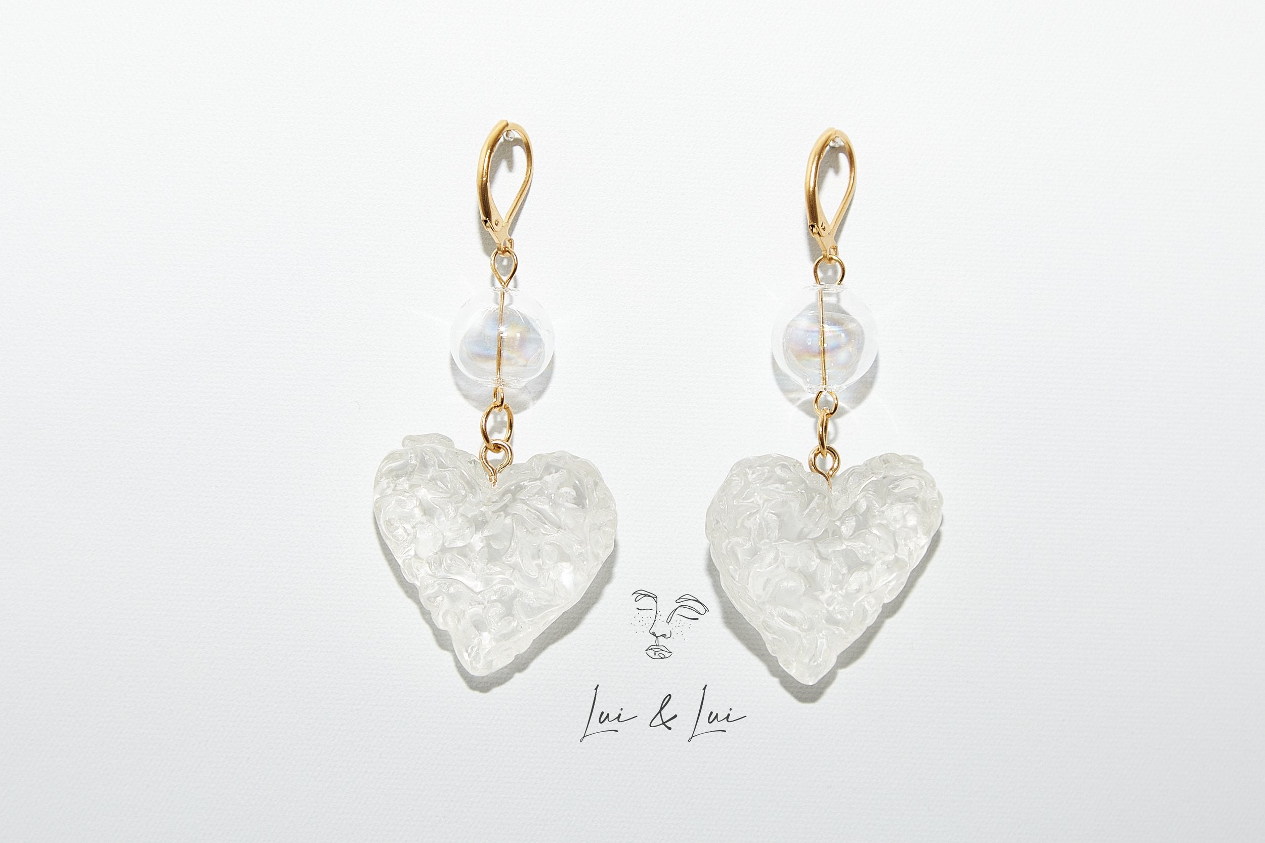 ICE HEART Earrings 