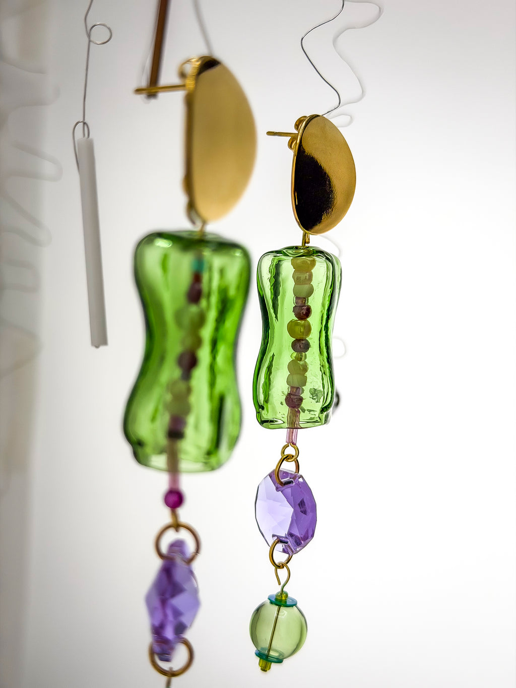 KALI · Wearable Art Glass Earrings