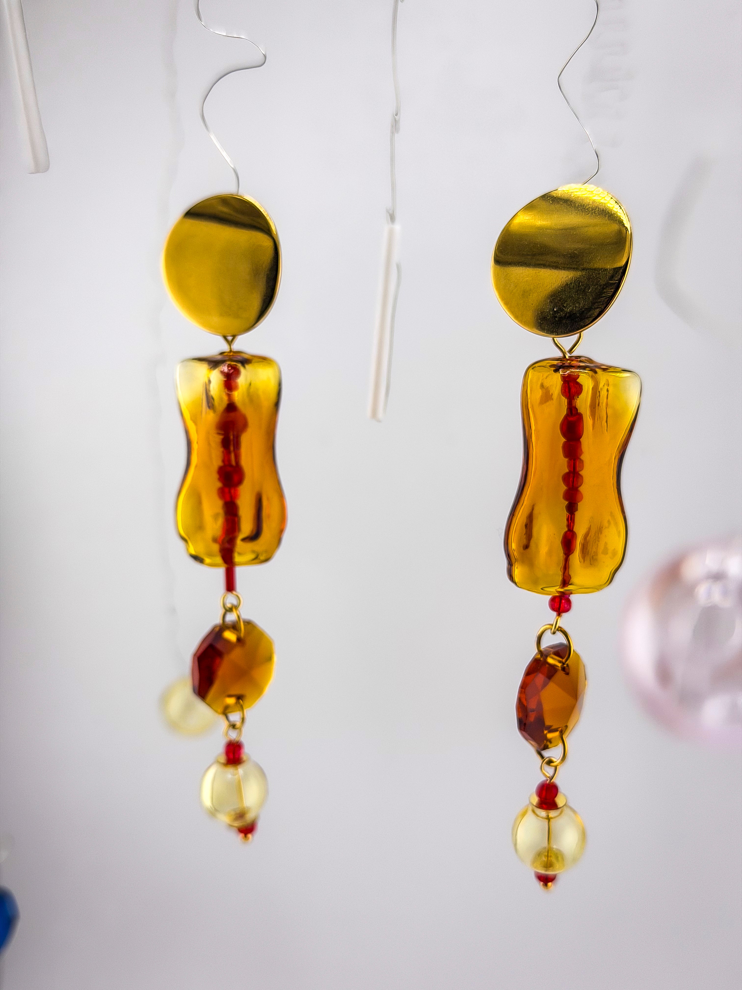 KALI · Wearable Art Glass Earrings