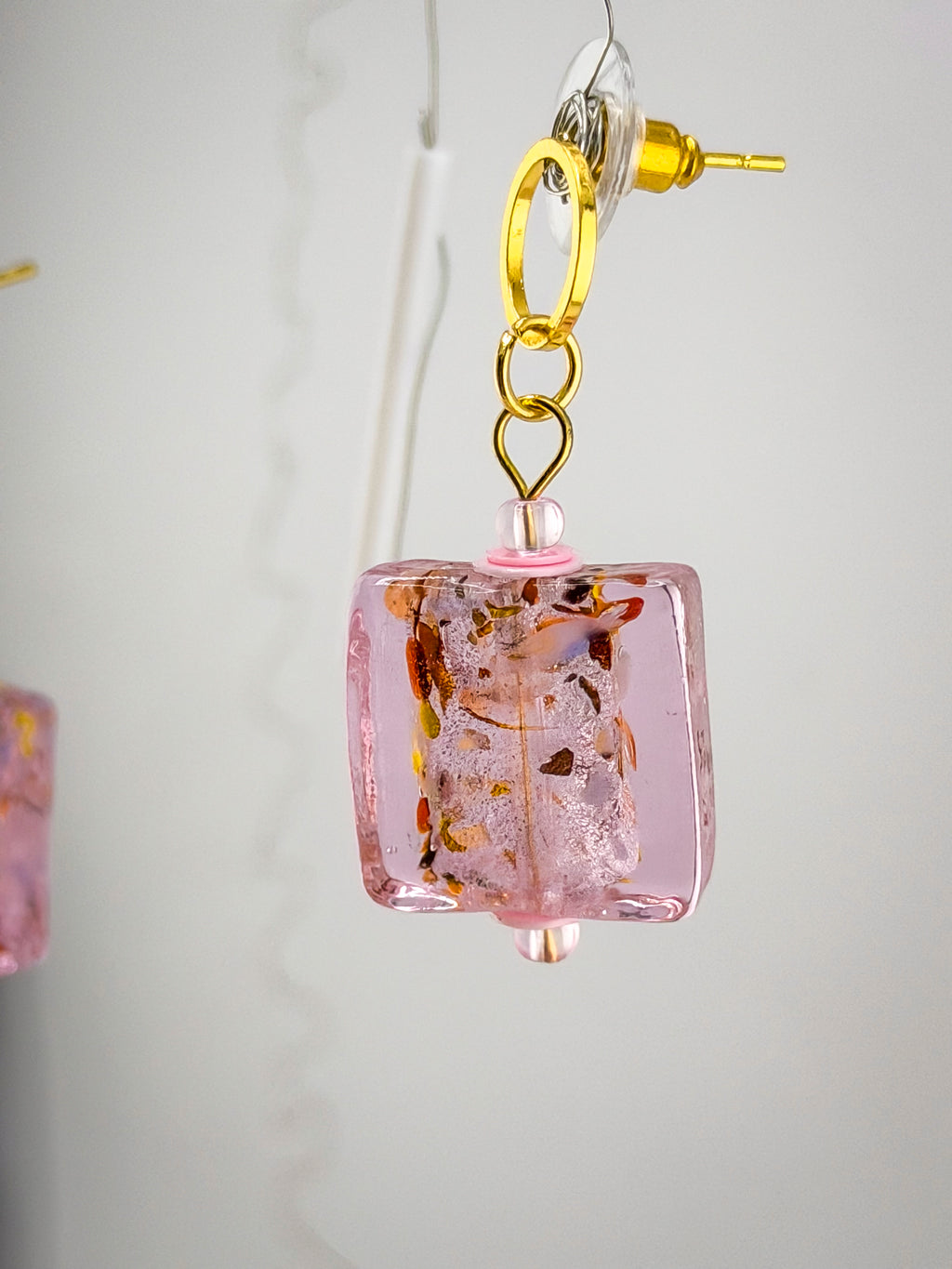CHIARA · Little Square Glass Earrings