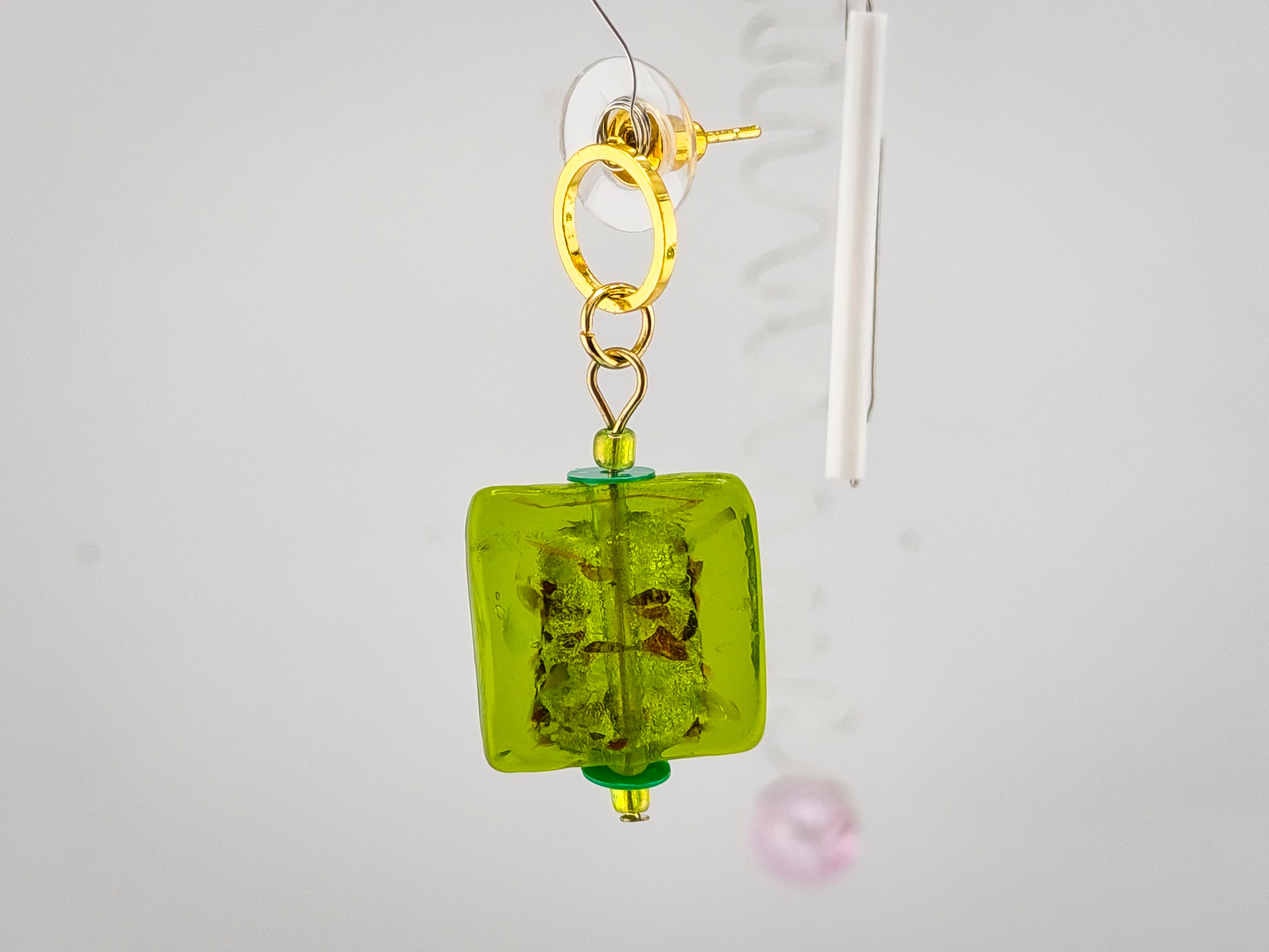CHIARA · Little Square Glass Earrings