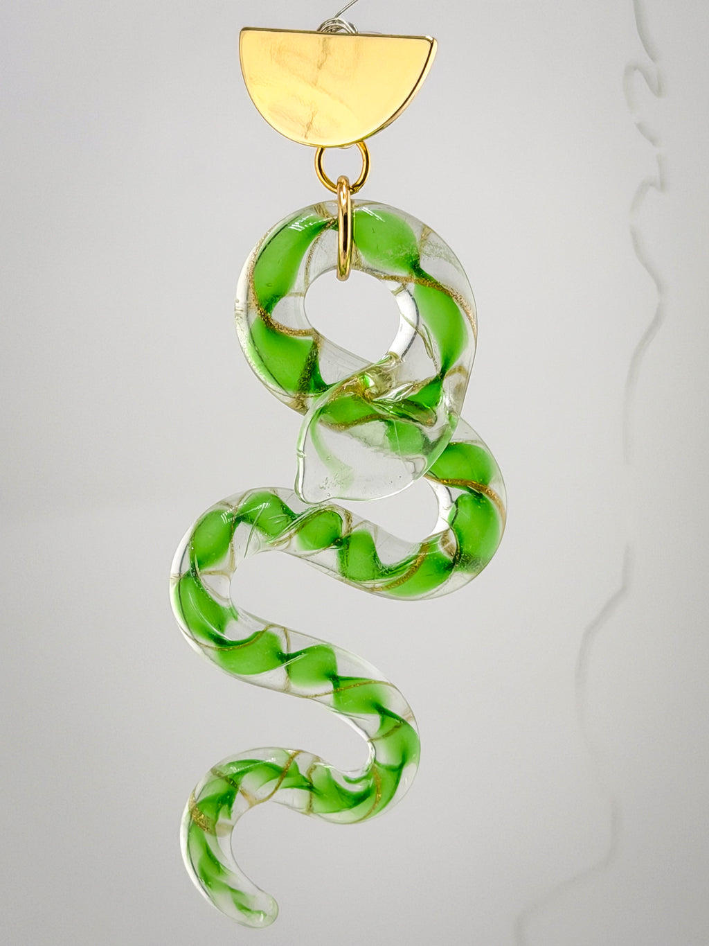 ¨MANASA¨ - Snake Glass Earrings