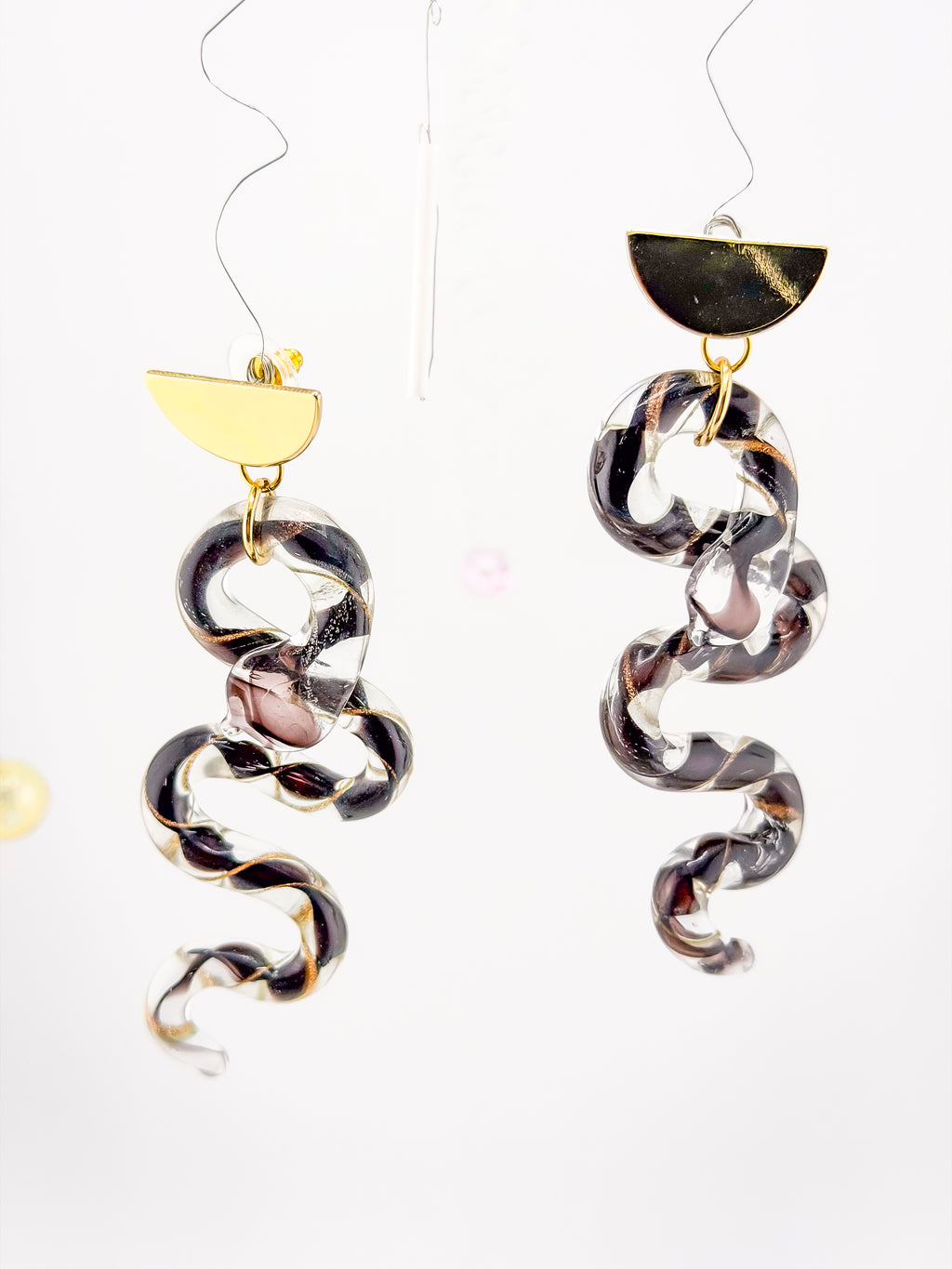 ¨MANASA¨ - Snake Glass Earrings