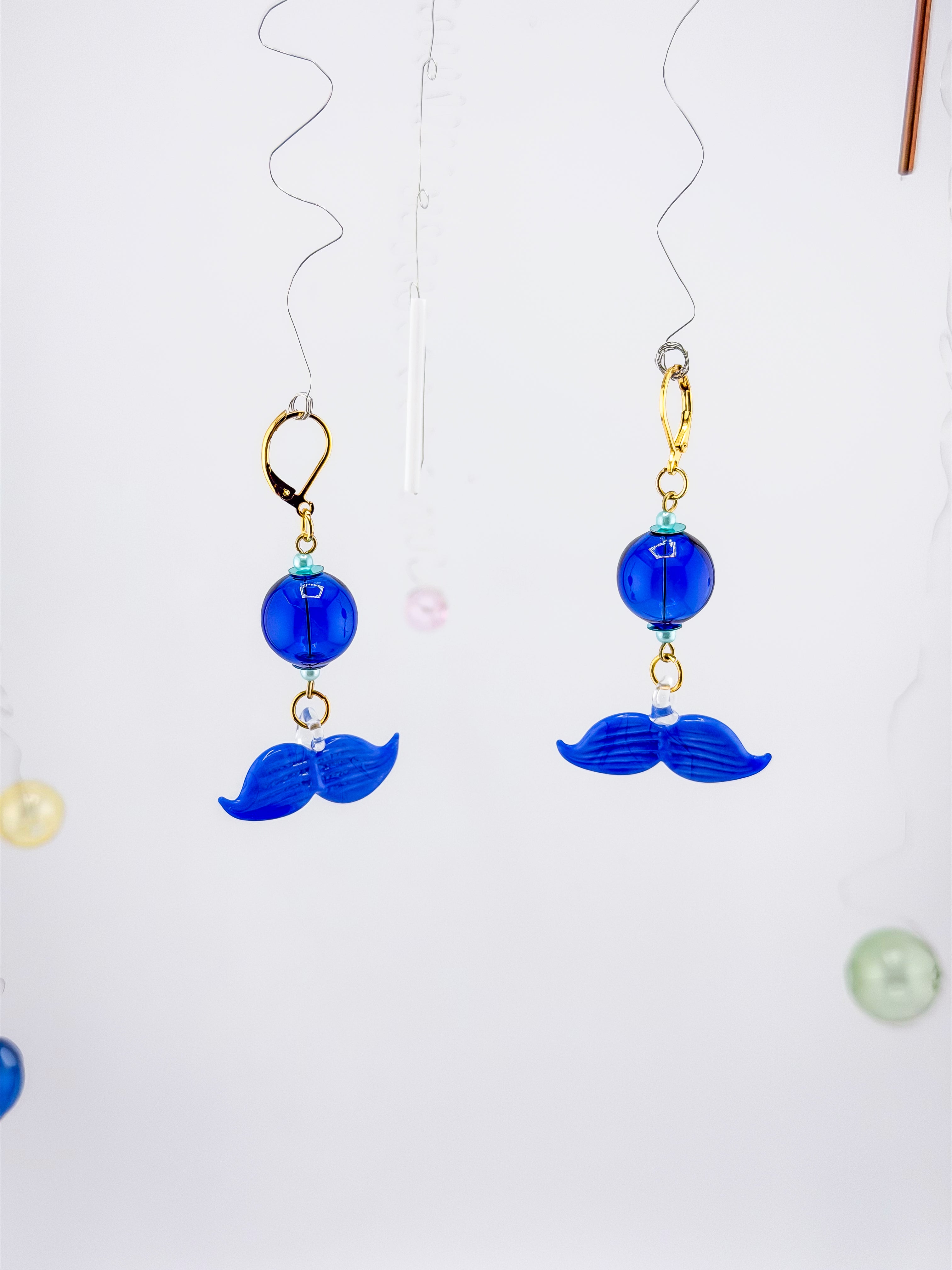 Mustache Earrings