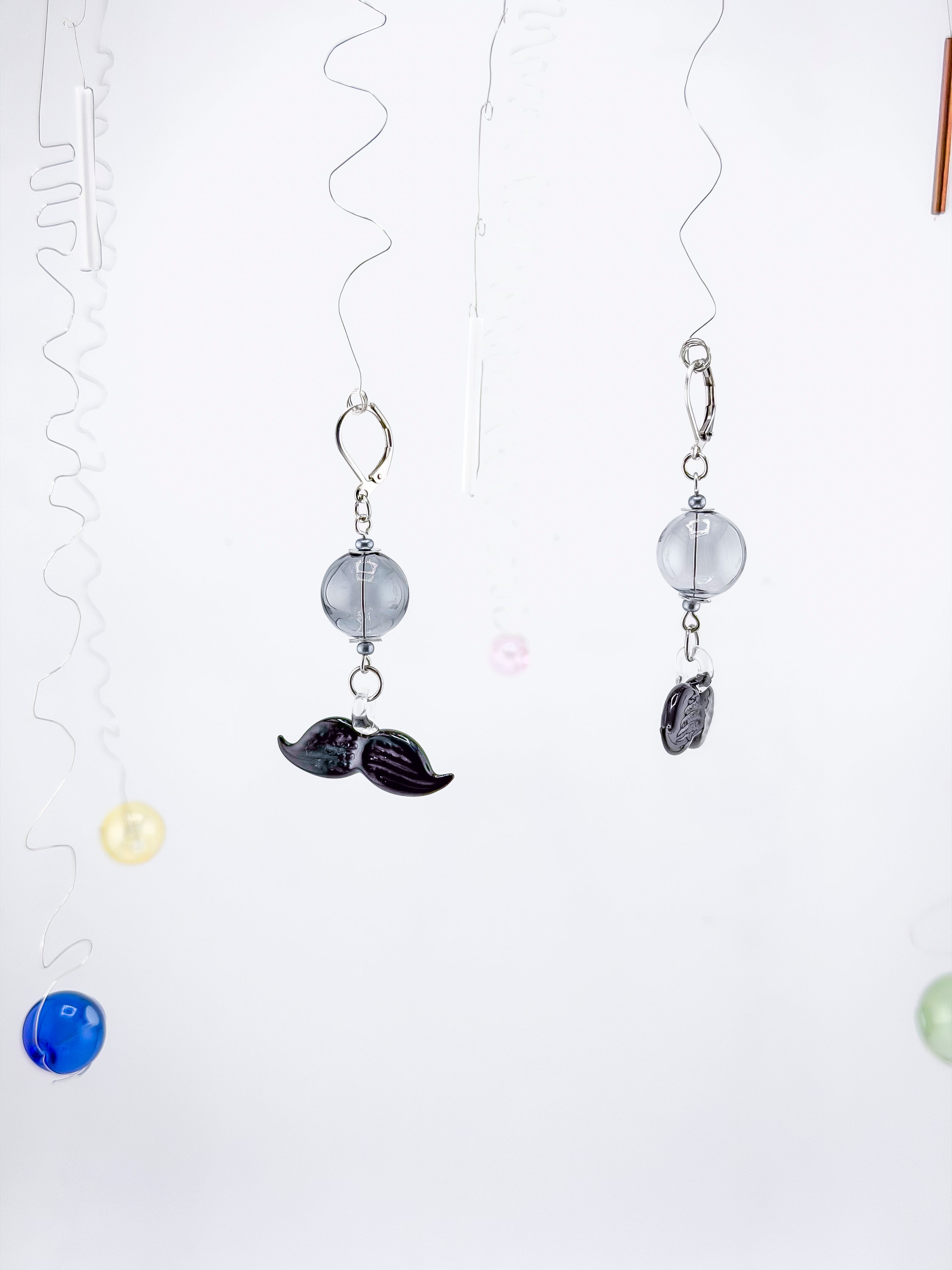 Mustache Earrings
