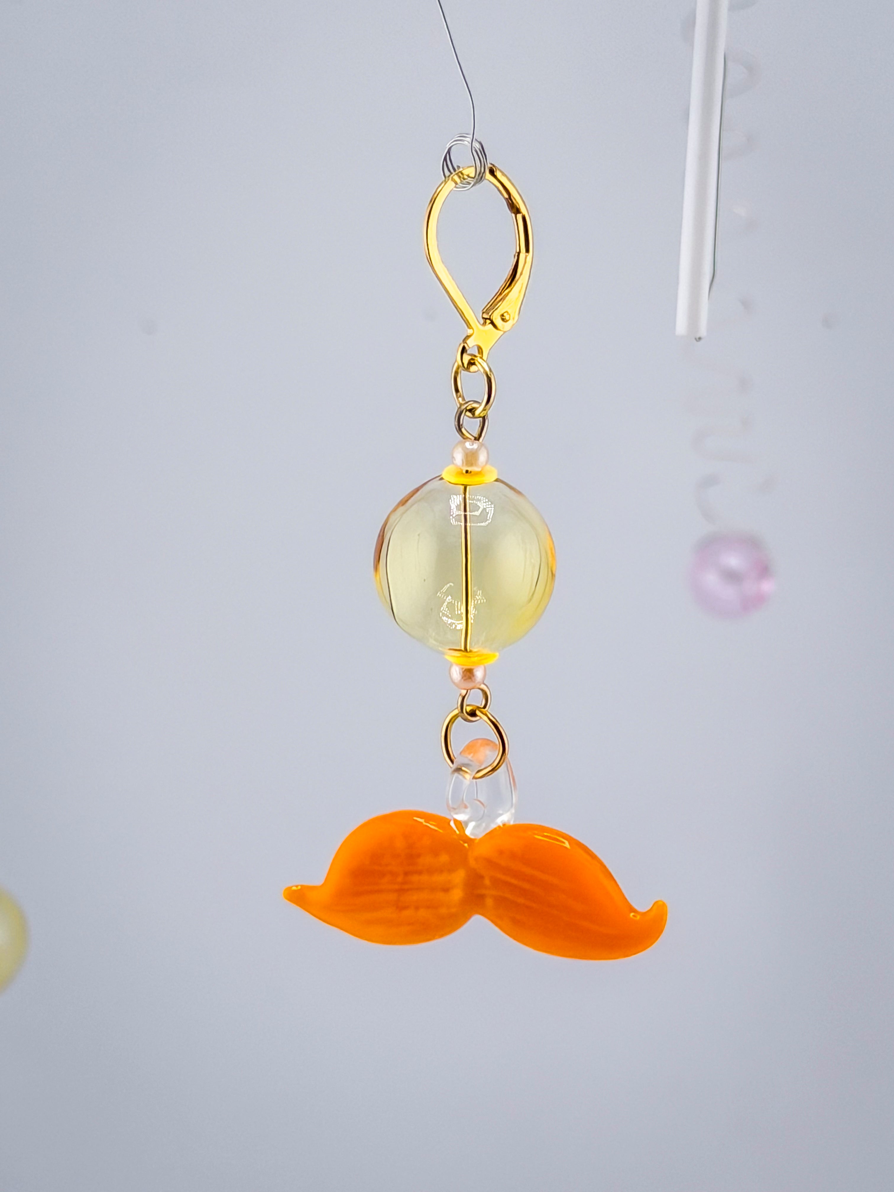 Mustache Earrings