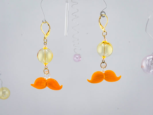 Mustache Earrings