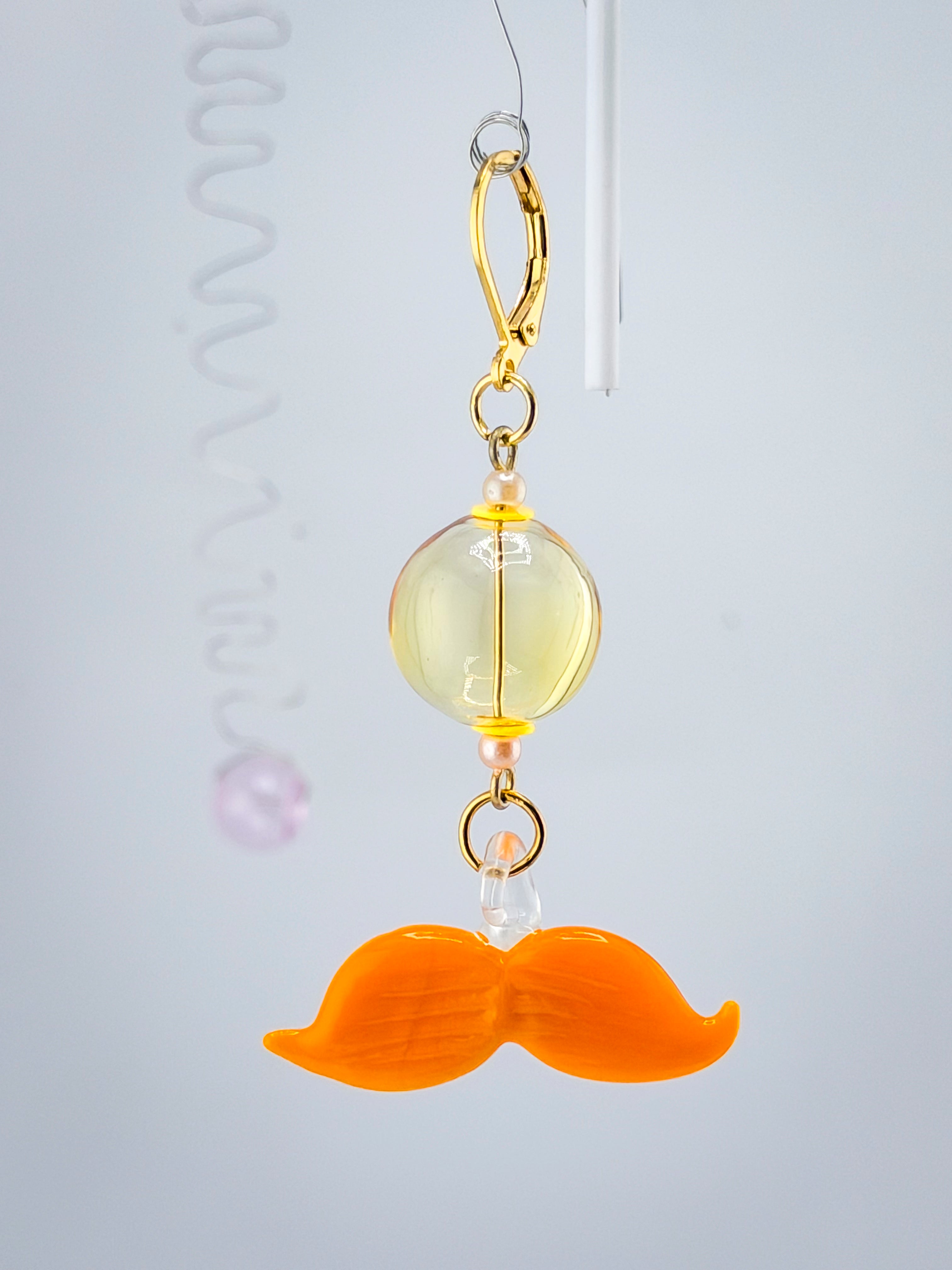 Mustache Earrings