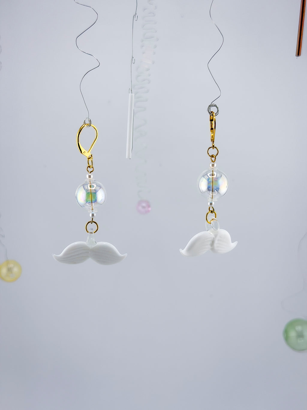 Mustache Earrings