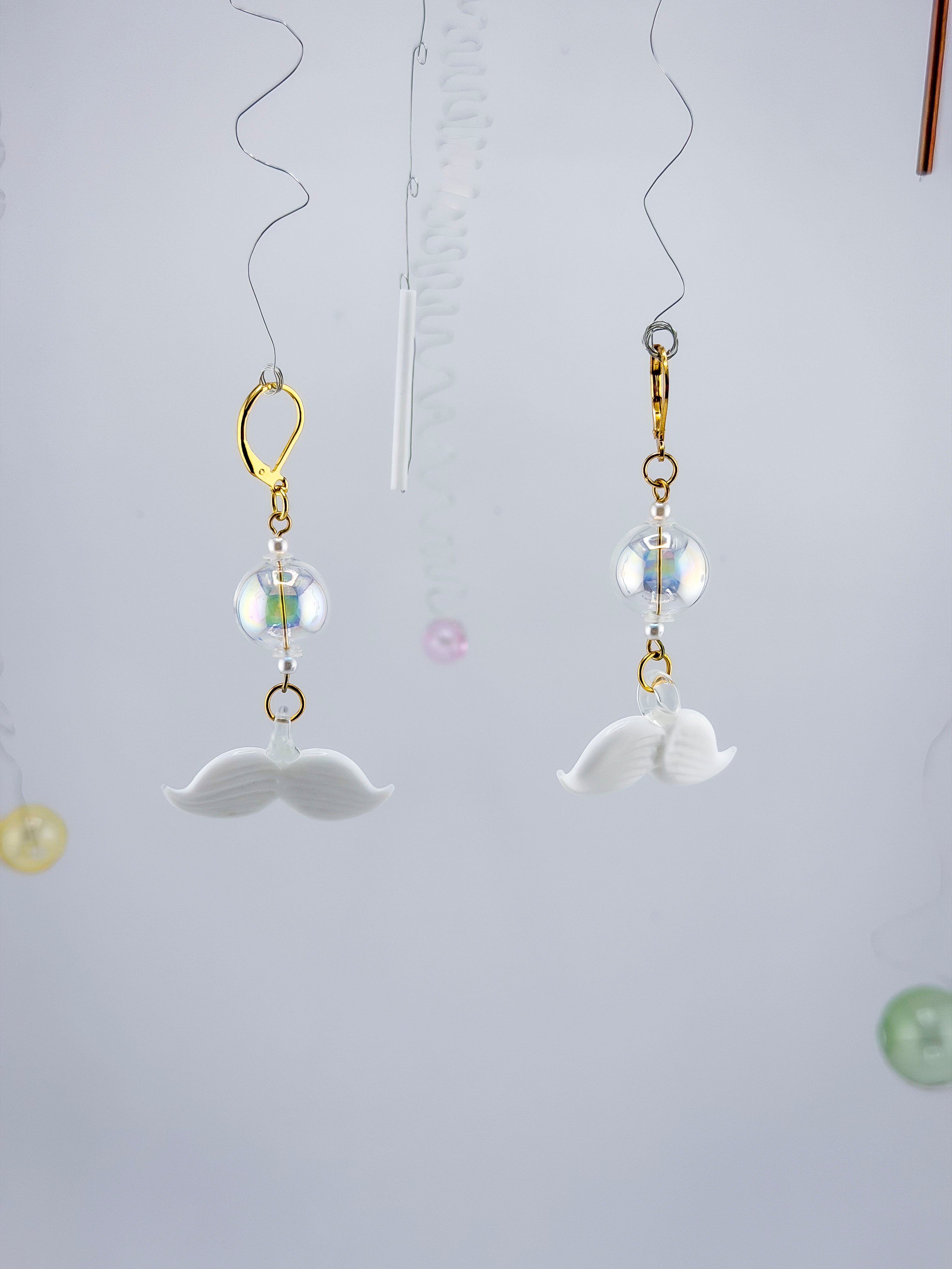 Mustache Earrings