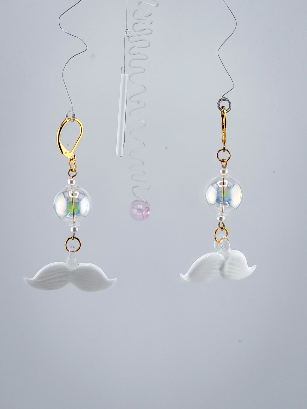 Mustache Earrings